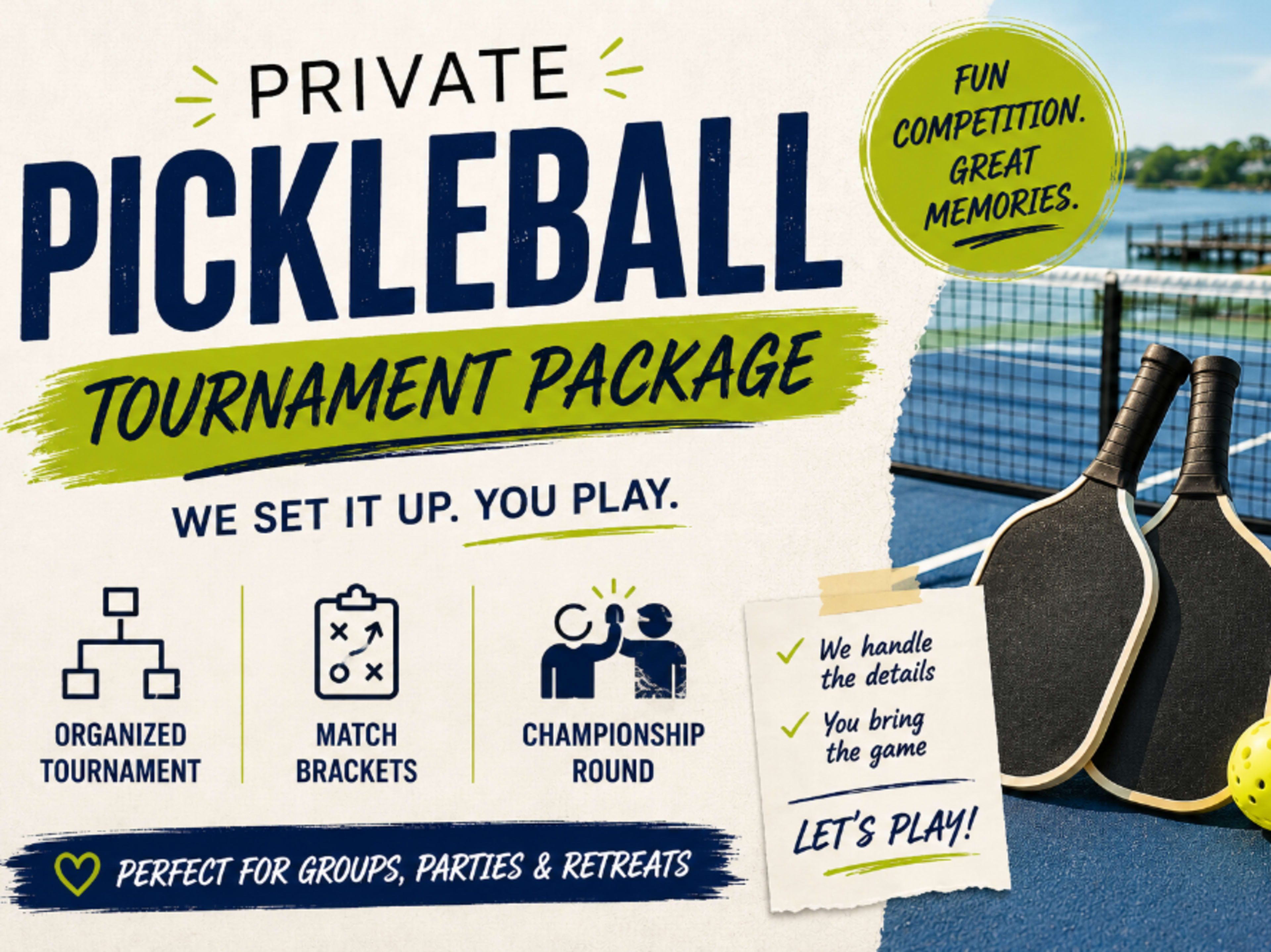 Pickleball Tournament Package