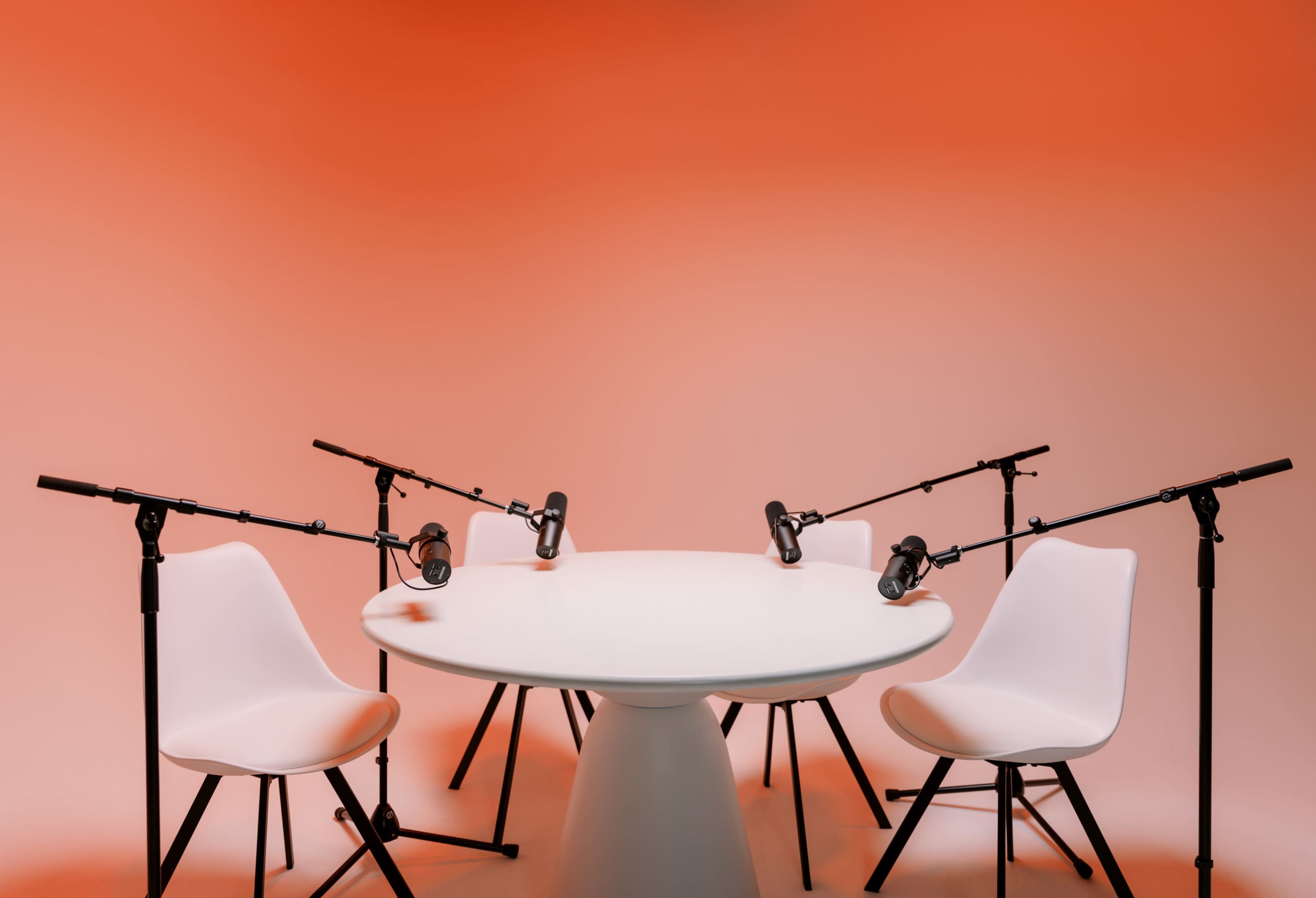 White 2-Wall Cyclorama Stage and Podcast Space | Houston Image in , Houston, TX