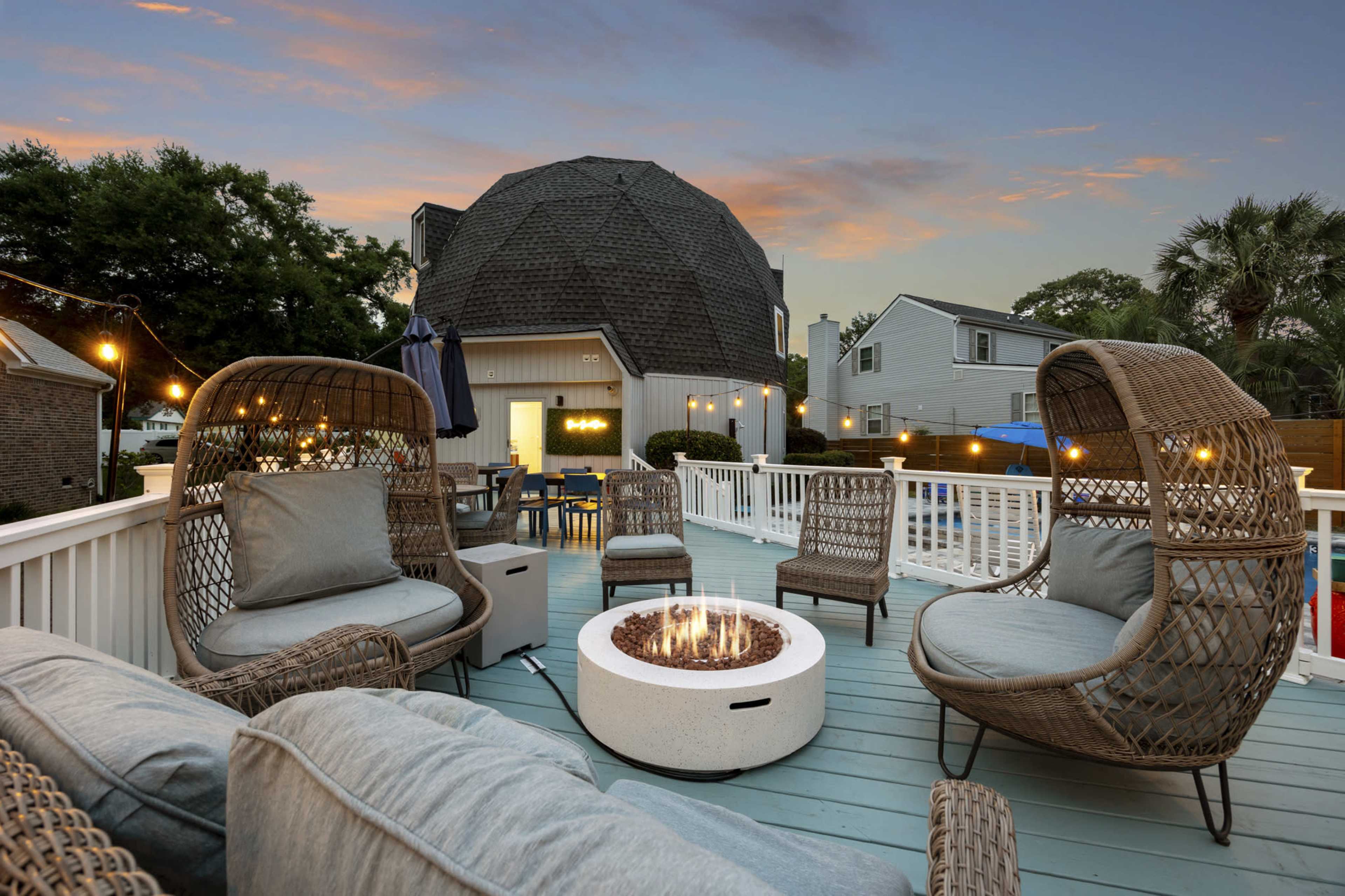 Geodesic Dome Home with Private Pool/Spa near White Sand Beach Image in North Myrtle Beach, North Myrtle Beach, SC