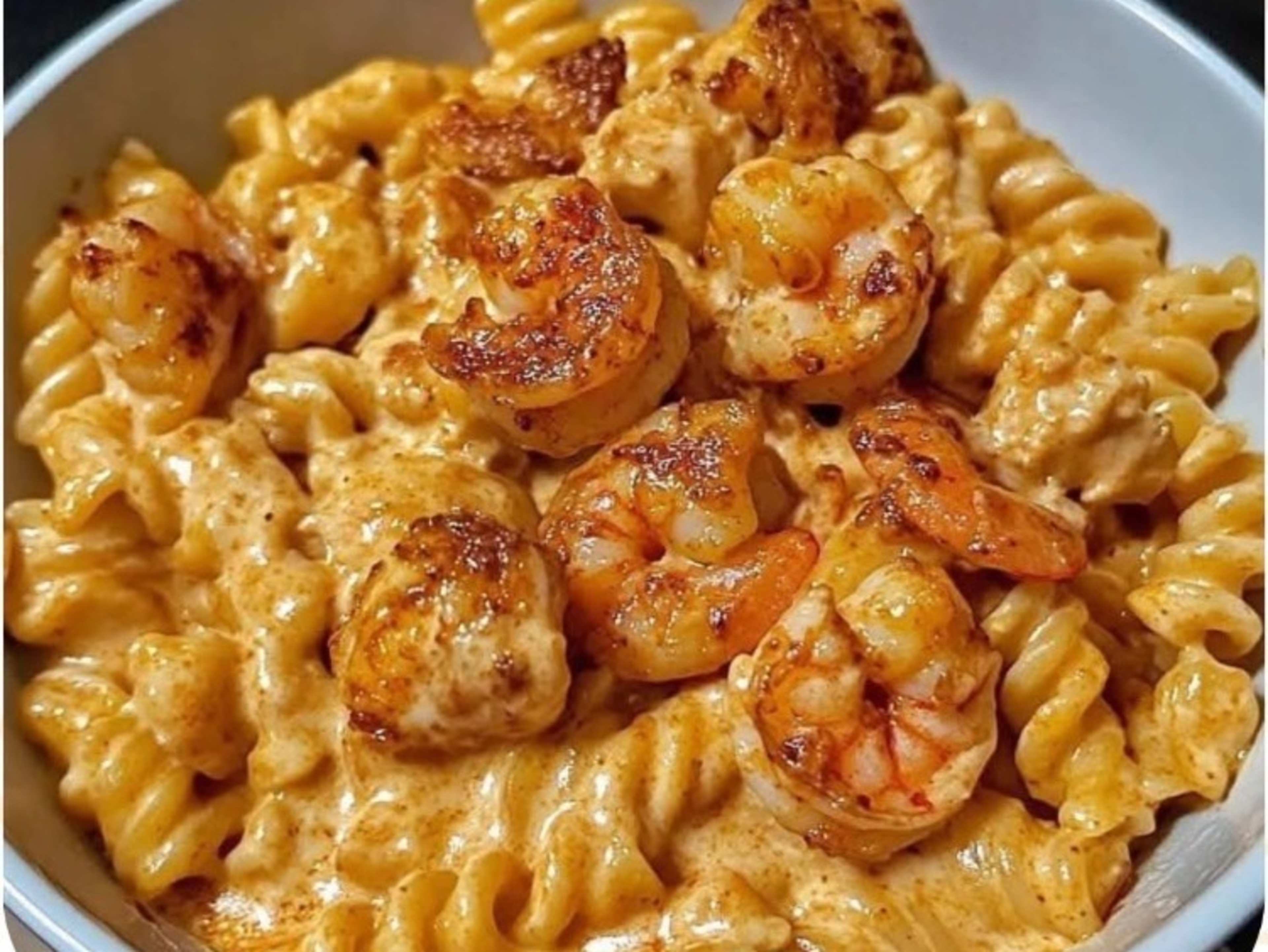 Creamy Canjun Shrimp and chicken pasta