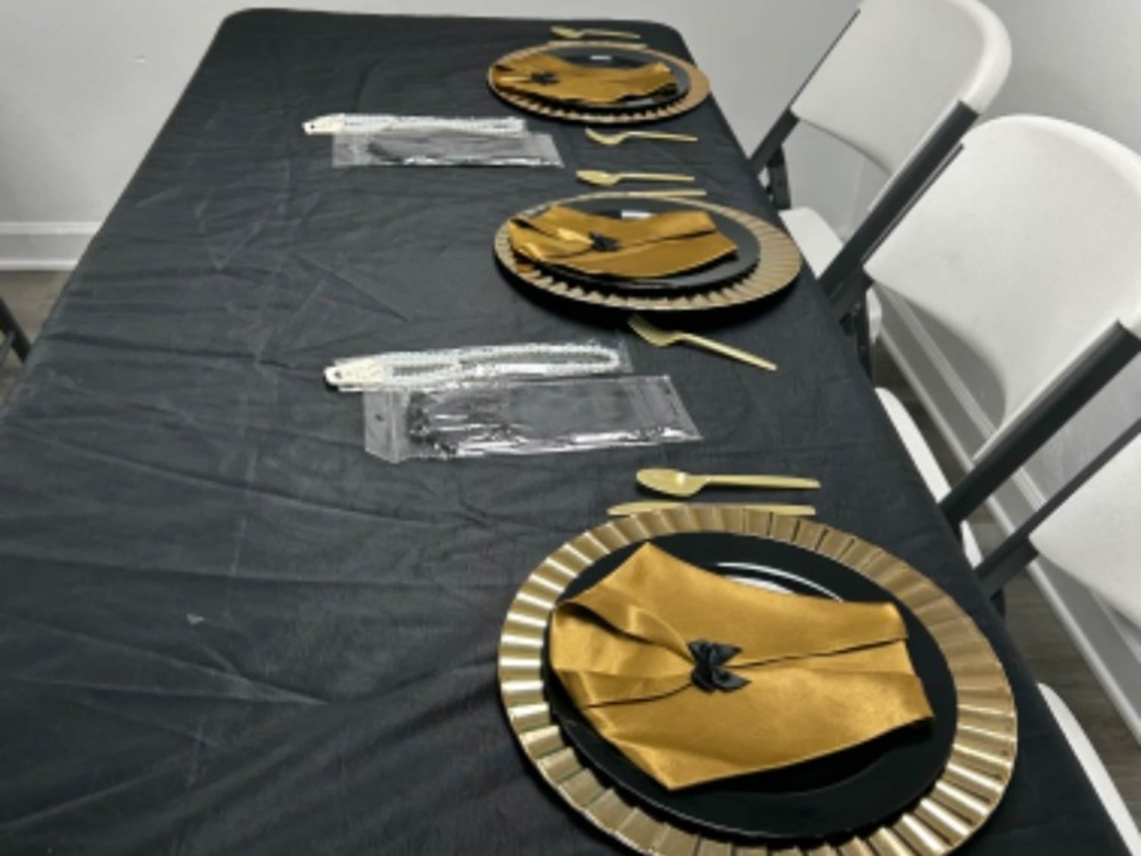 Black  Tablecloth 