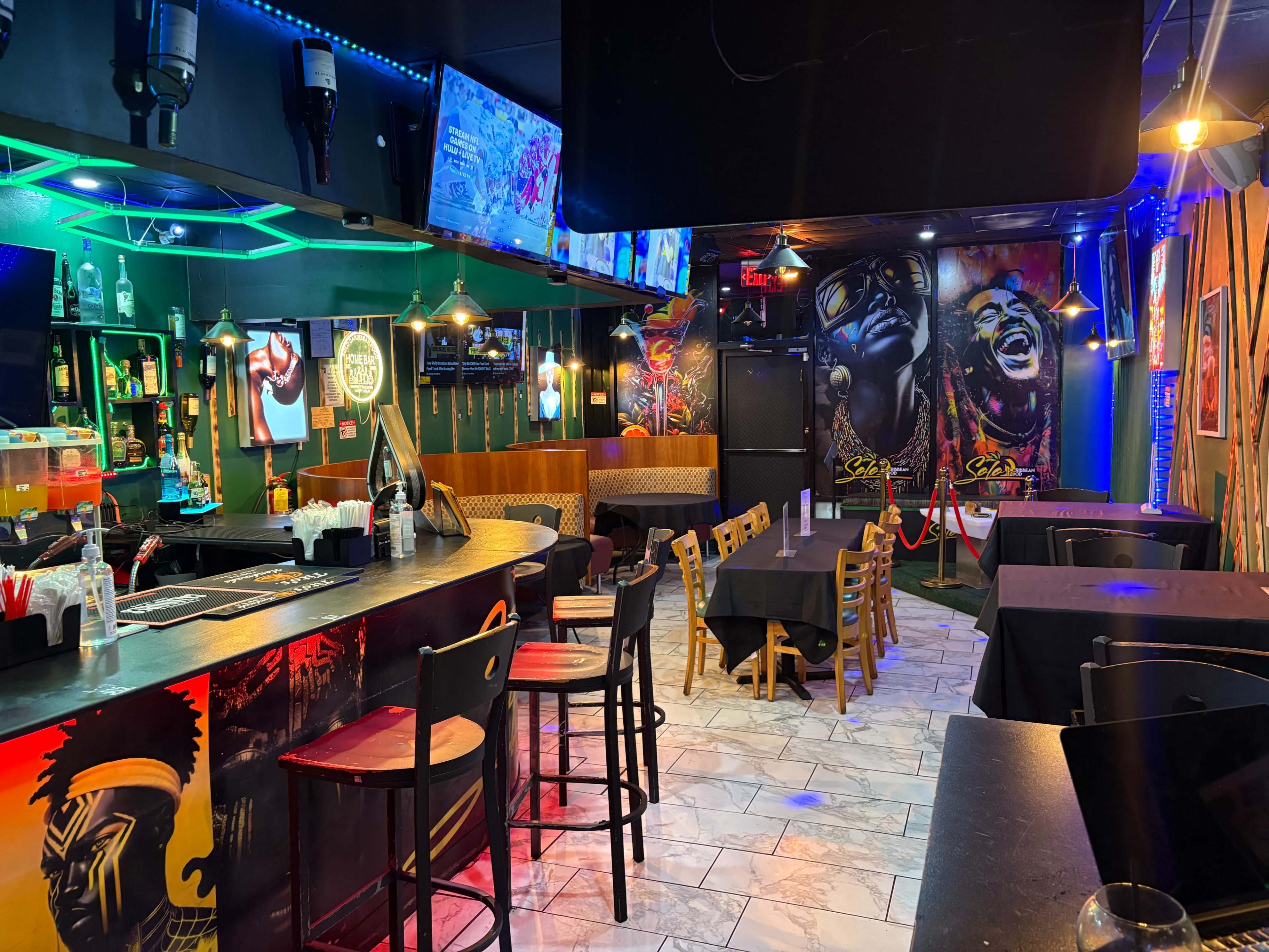 Festive Caribbean-Inspired Restaurant with Cozy Indoor Lounge & Colorful Patio. Image in Carrollton, carrollton, GA