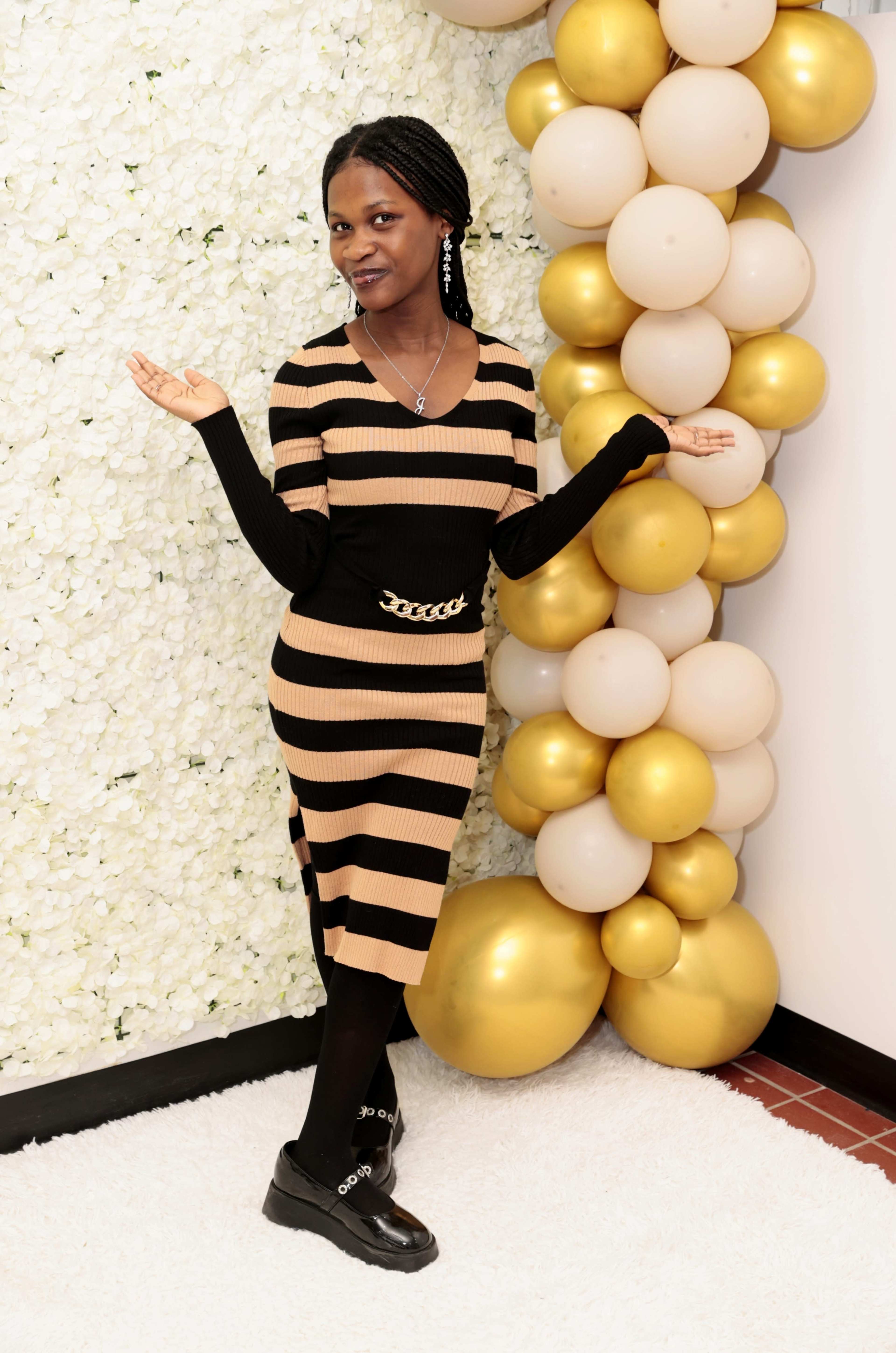 An all white  sAtunning Premier Event Venue with Accent and Flower Walls. Image in Jamaica, Queens, NY