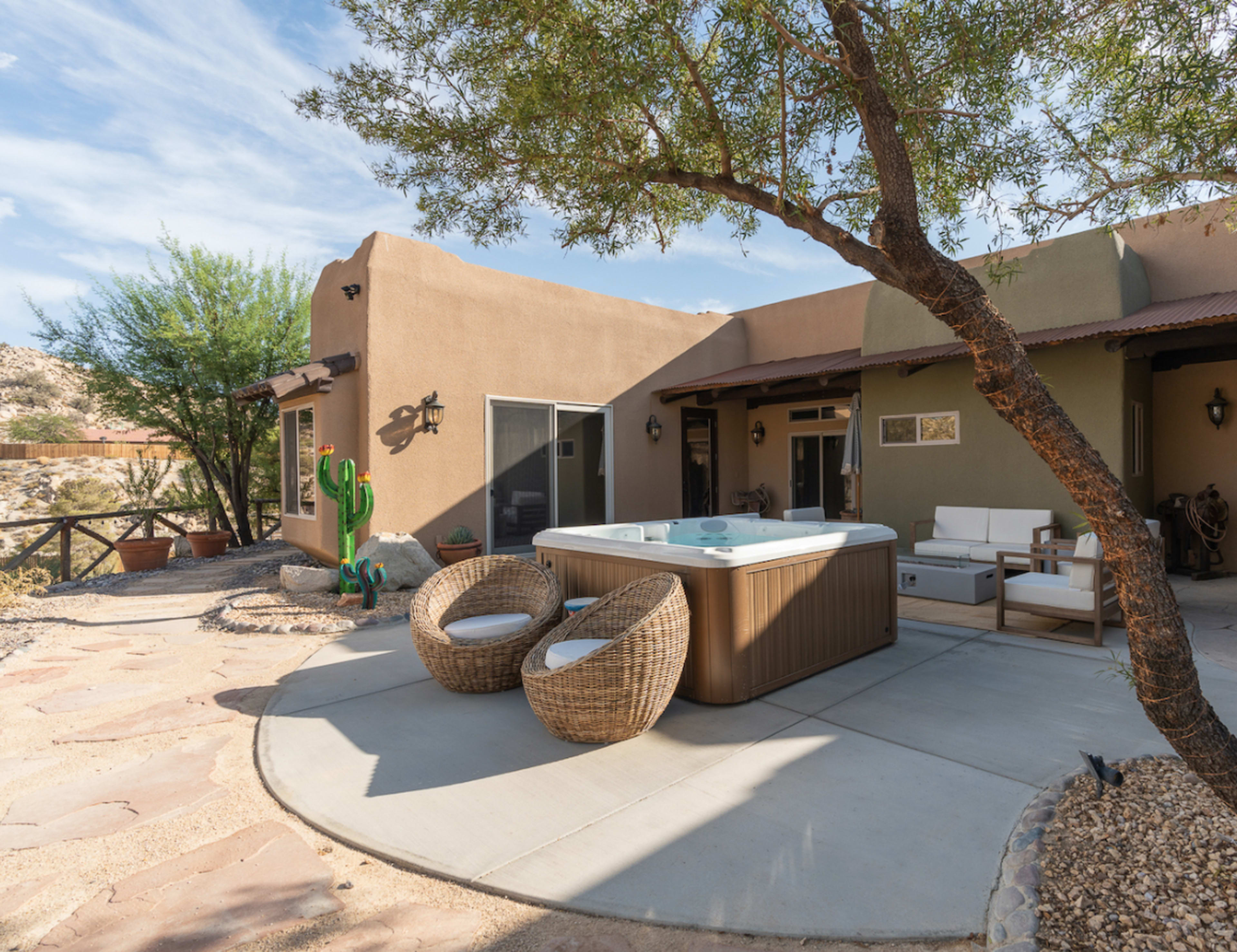 Saguaro Ridge by Fieldtrip | Boulder Estate w/ Mtn Views, Hot Tub, Soaking Pool & Fire Pits Image in Yucca Valley, Yucca Valley, CA