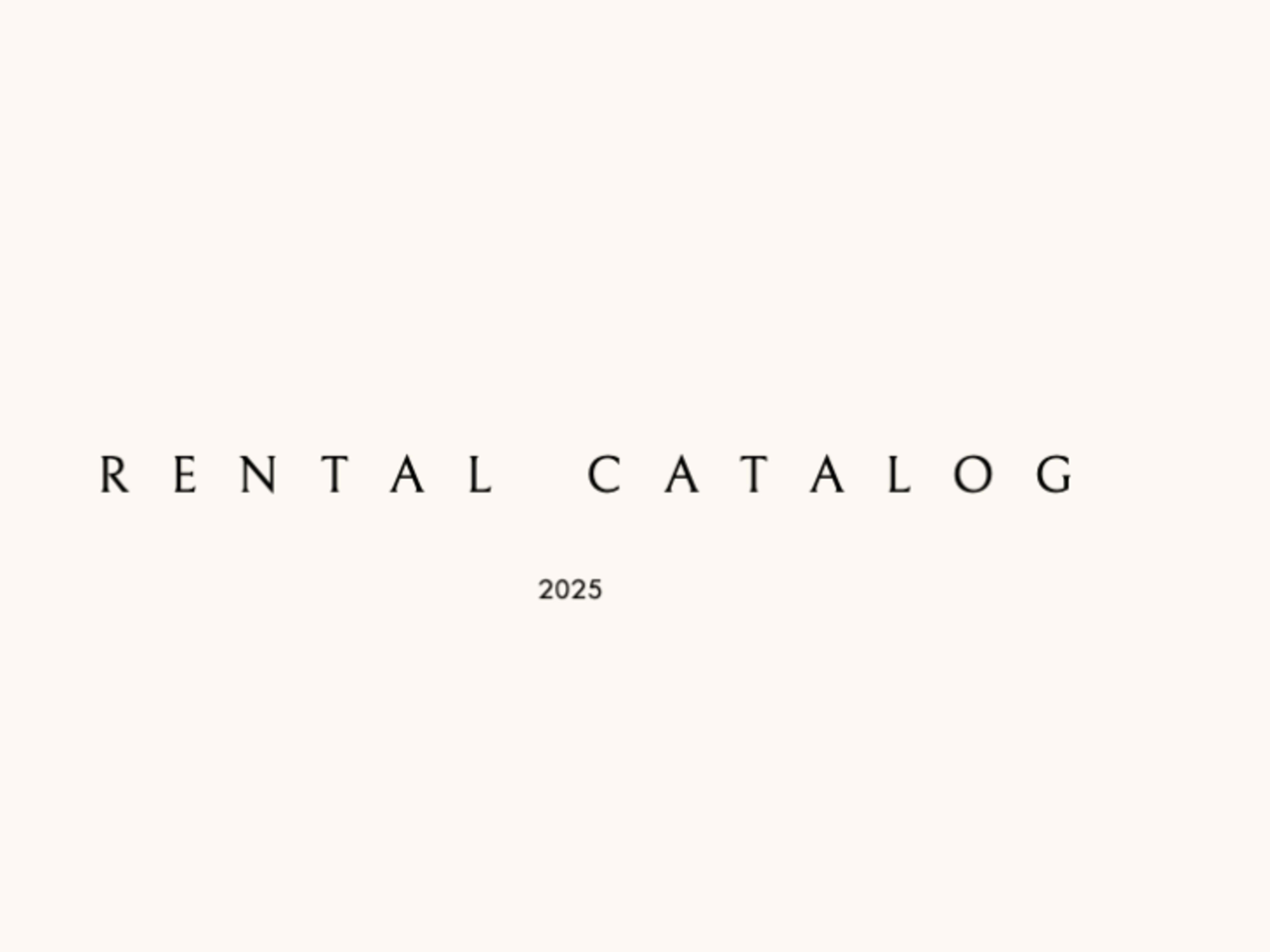 Rental Catalog
