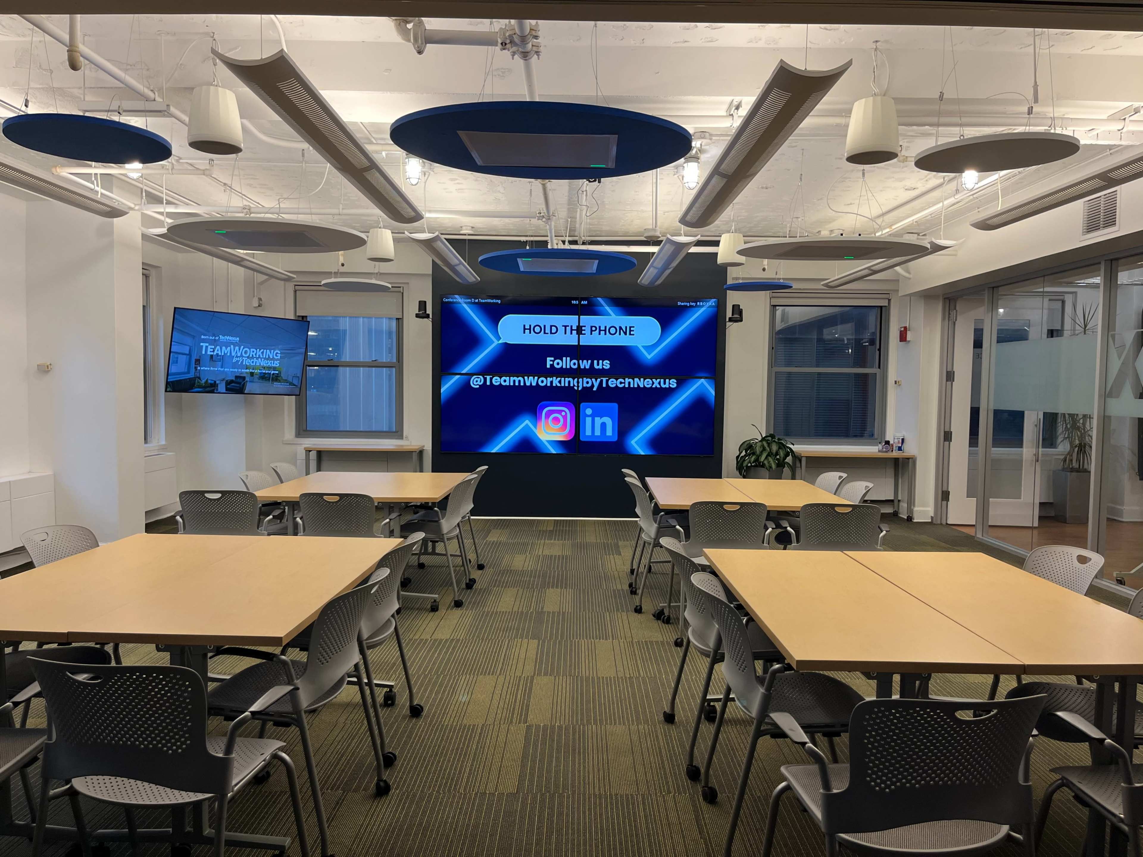 Virtual Enabled Meeting Rooms with City Views | Ideal for In-Person & Virtual Off-sites | Bright & Modern in a Tech Focused Shared Workspace! Conference Rooms C + D Image in Chicago Loop, Chicago, IL