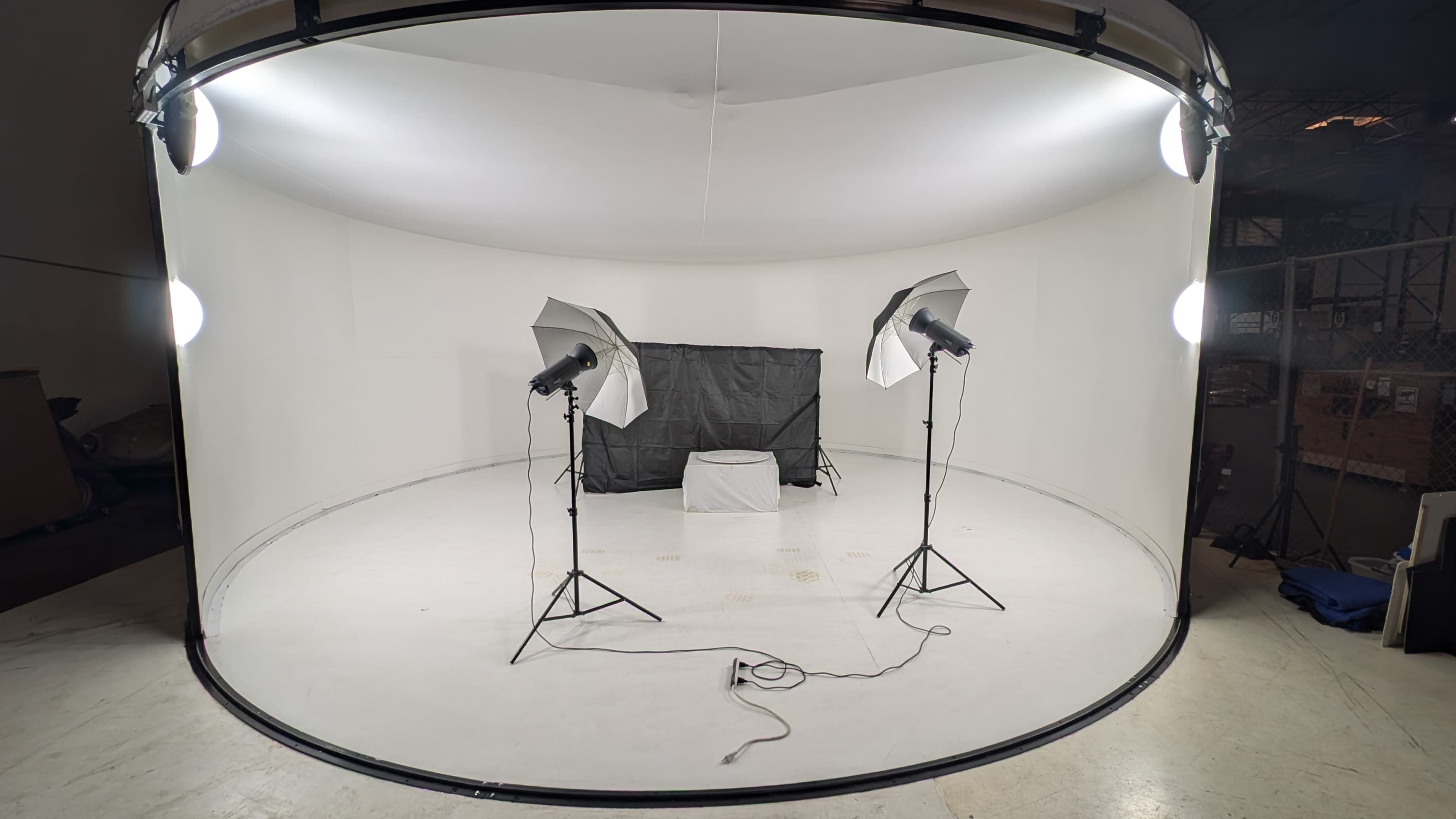 360 Degree Photo Booth with Warehouse Space Image in Corona, Corona, CA