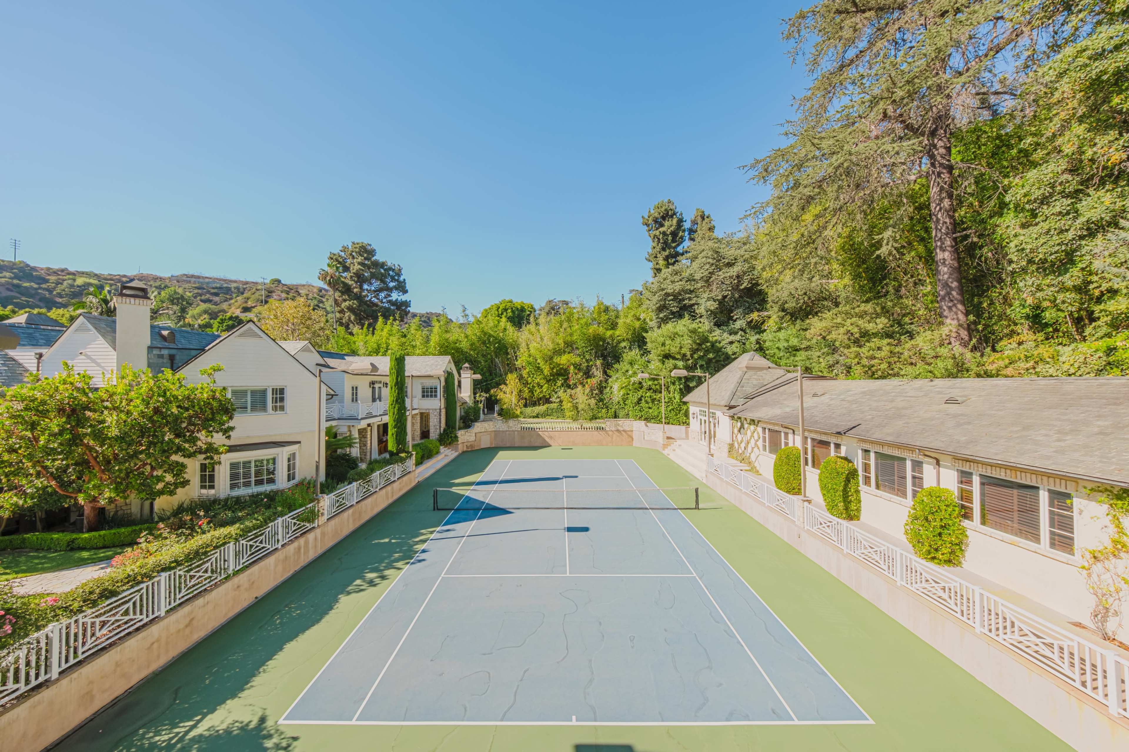 TENNIS COURT DREAMS: HOLLYWOOD HILLS ESTATE Image in Beverly Crest, Beverly Hills, CA