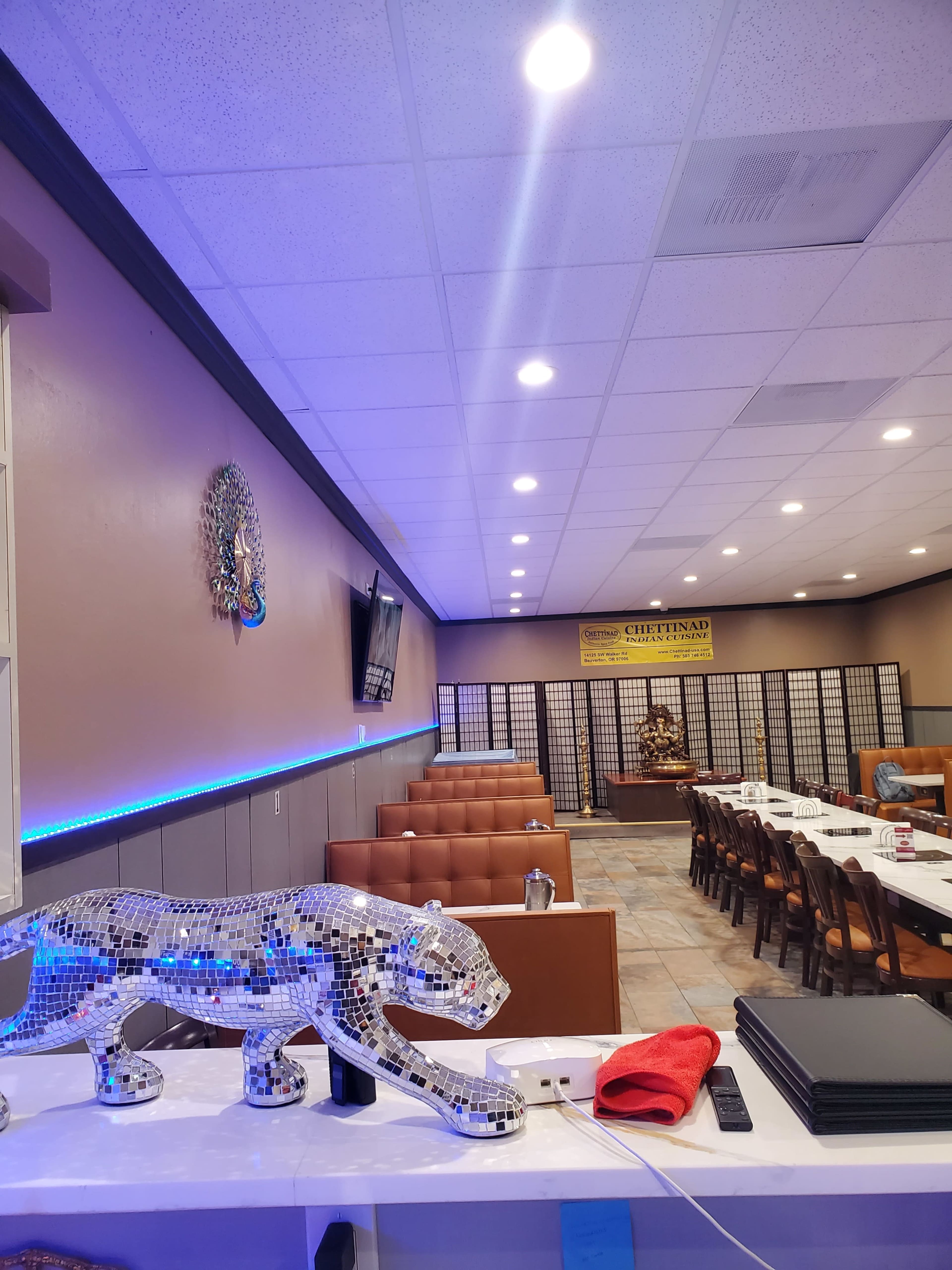 Cozy party hall at an upscale Indian Restaurant Image in Marlene Village, Beaverton, OR