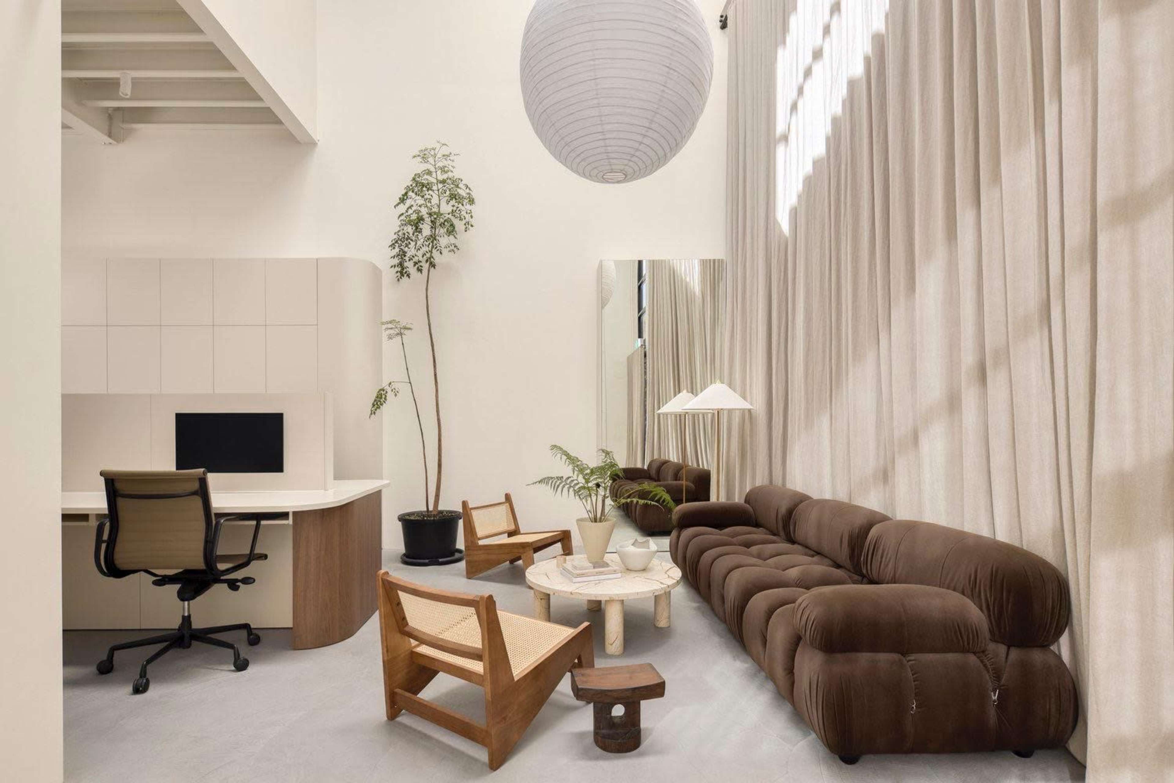 Urban Creative reel brand photo shoot Luxury Loft Warehouse Boutique Skyline view Podcast Content Space Image in Southport, SOUTHPORT, QLD