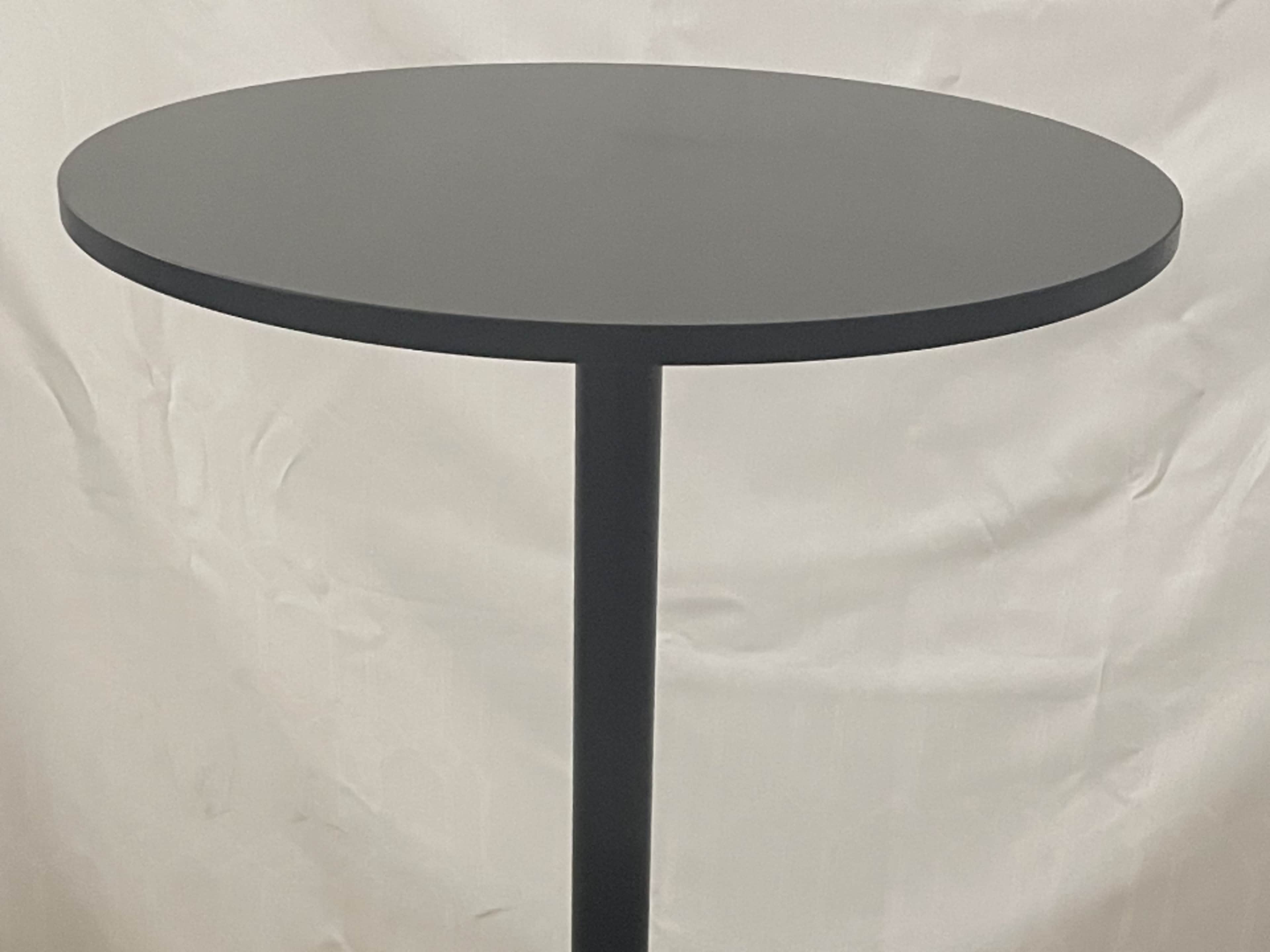 Pub Table with Black Bare Top