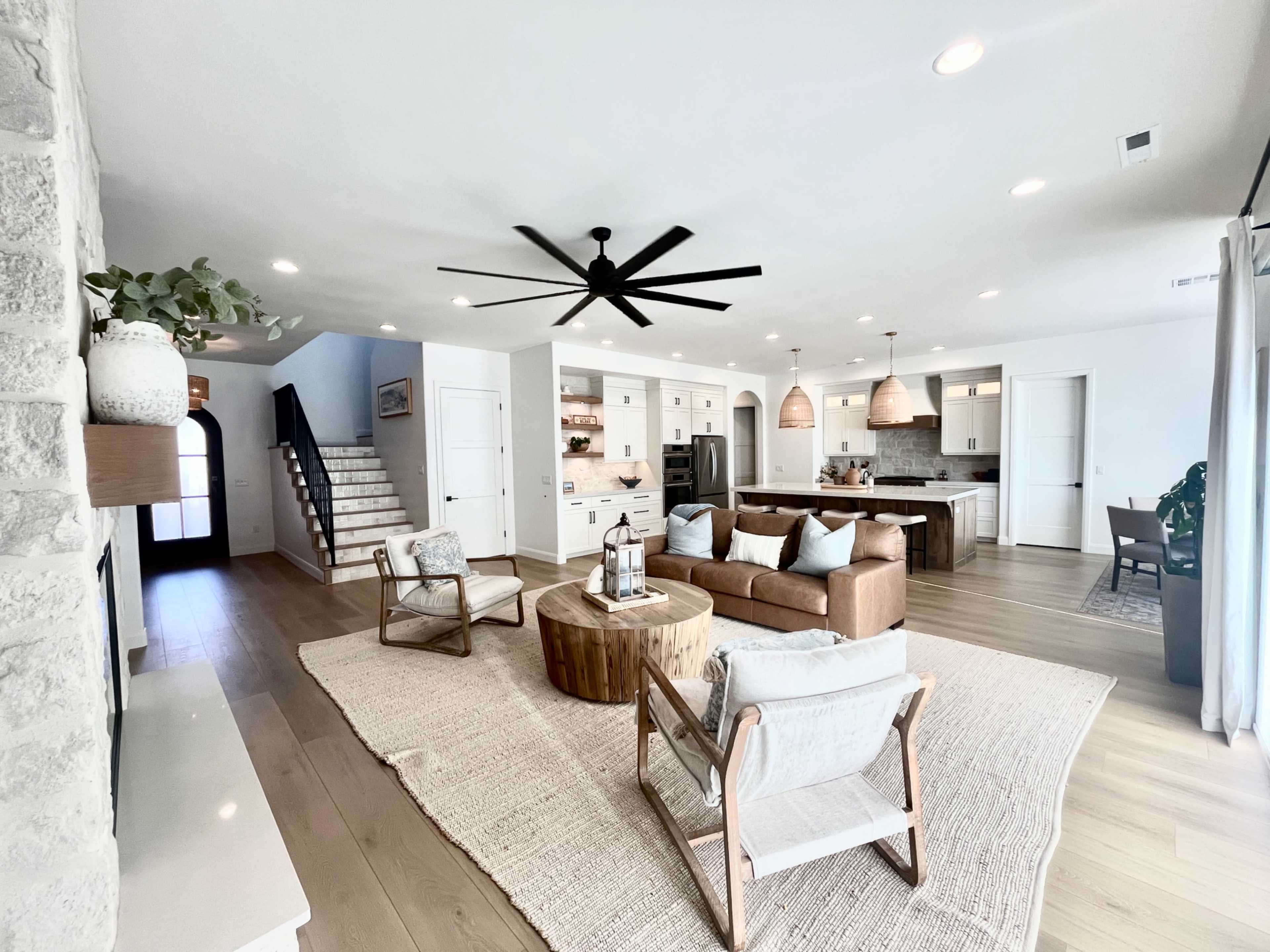 Modern Mediterranean Dream Home | Spanish Staircase, Sunset Views + Chic Courtyard Image in St. George, St. George, UT