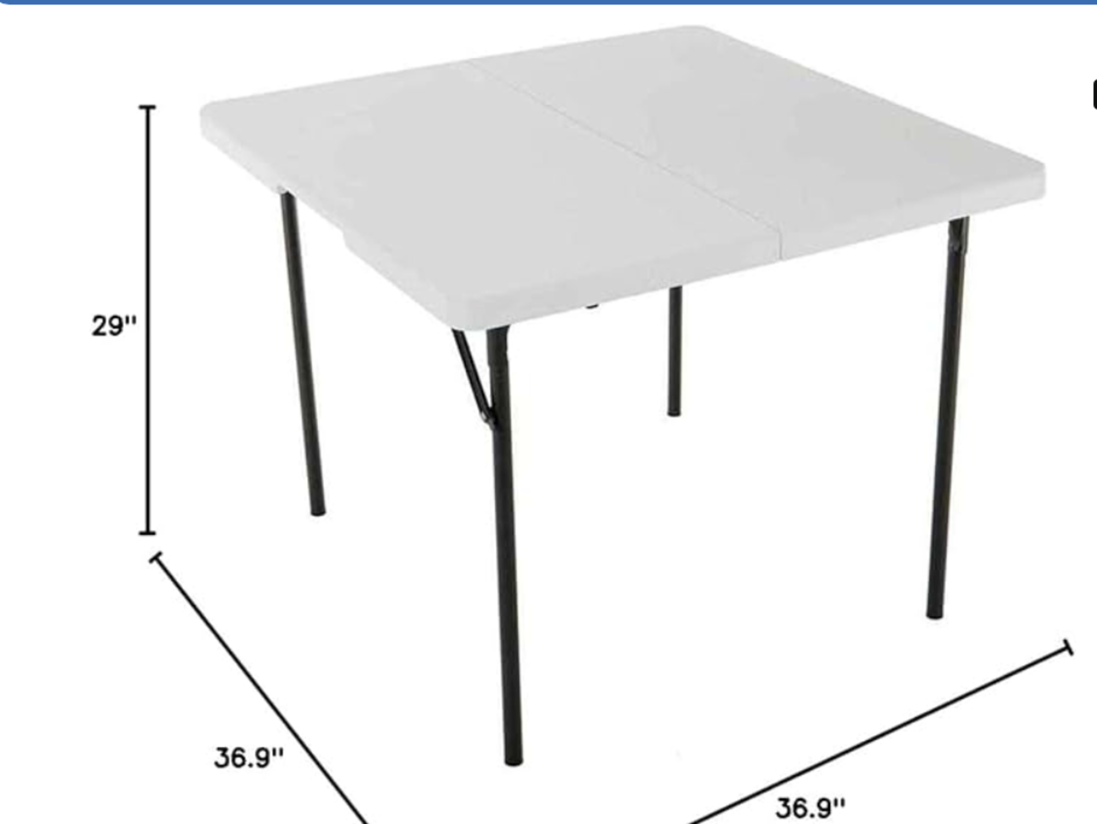 *SQUARE 37" TABLE (great for mahjong parties) 