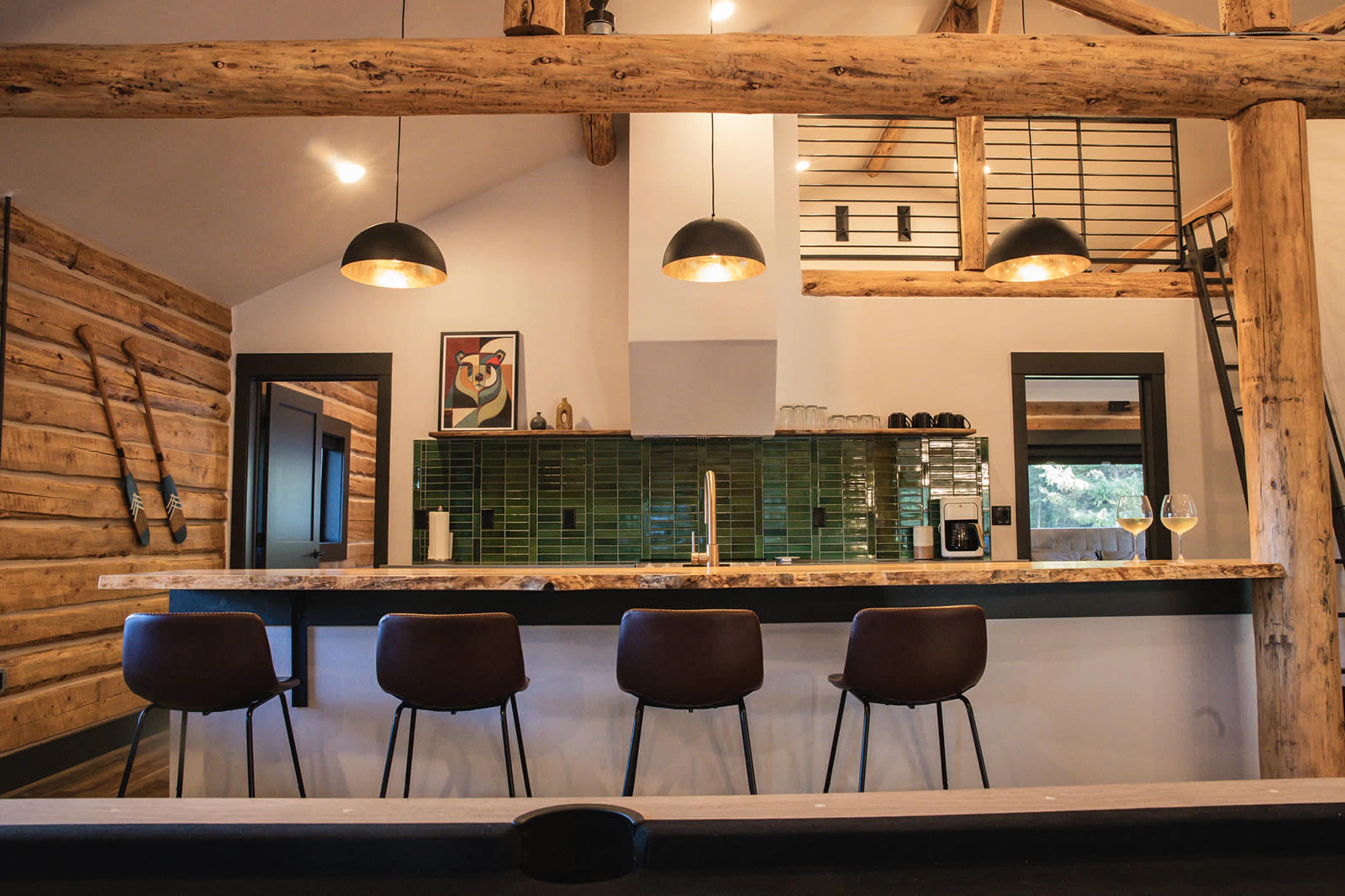 Modern Log Cabin on 15 acres newly remodeled Image in , Whitefish, MT