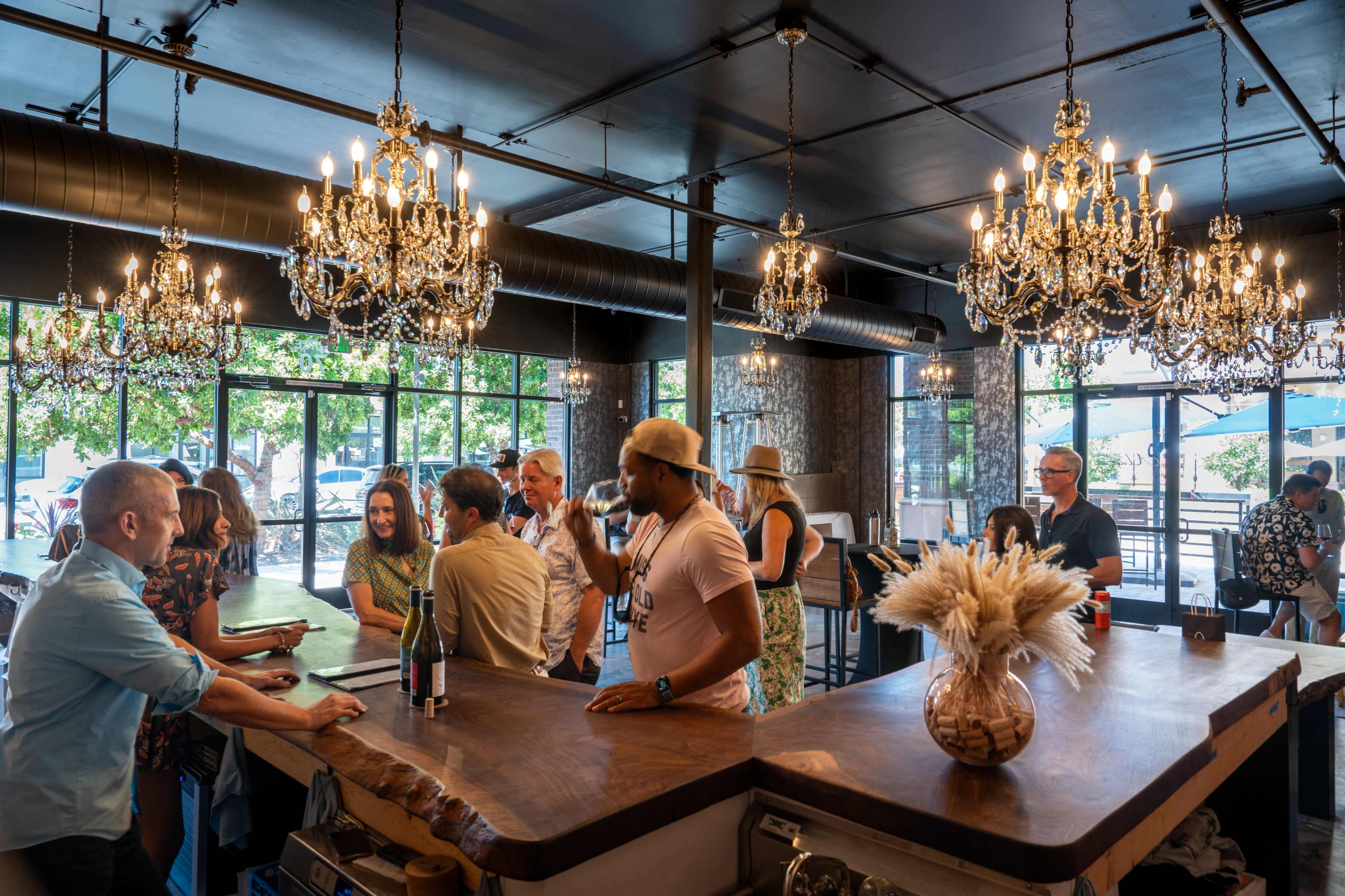 Downtown Posh Wine Tasting Room Image in Morgan Hill, MORGAN HILL, CA