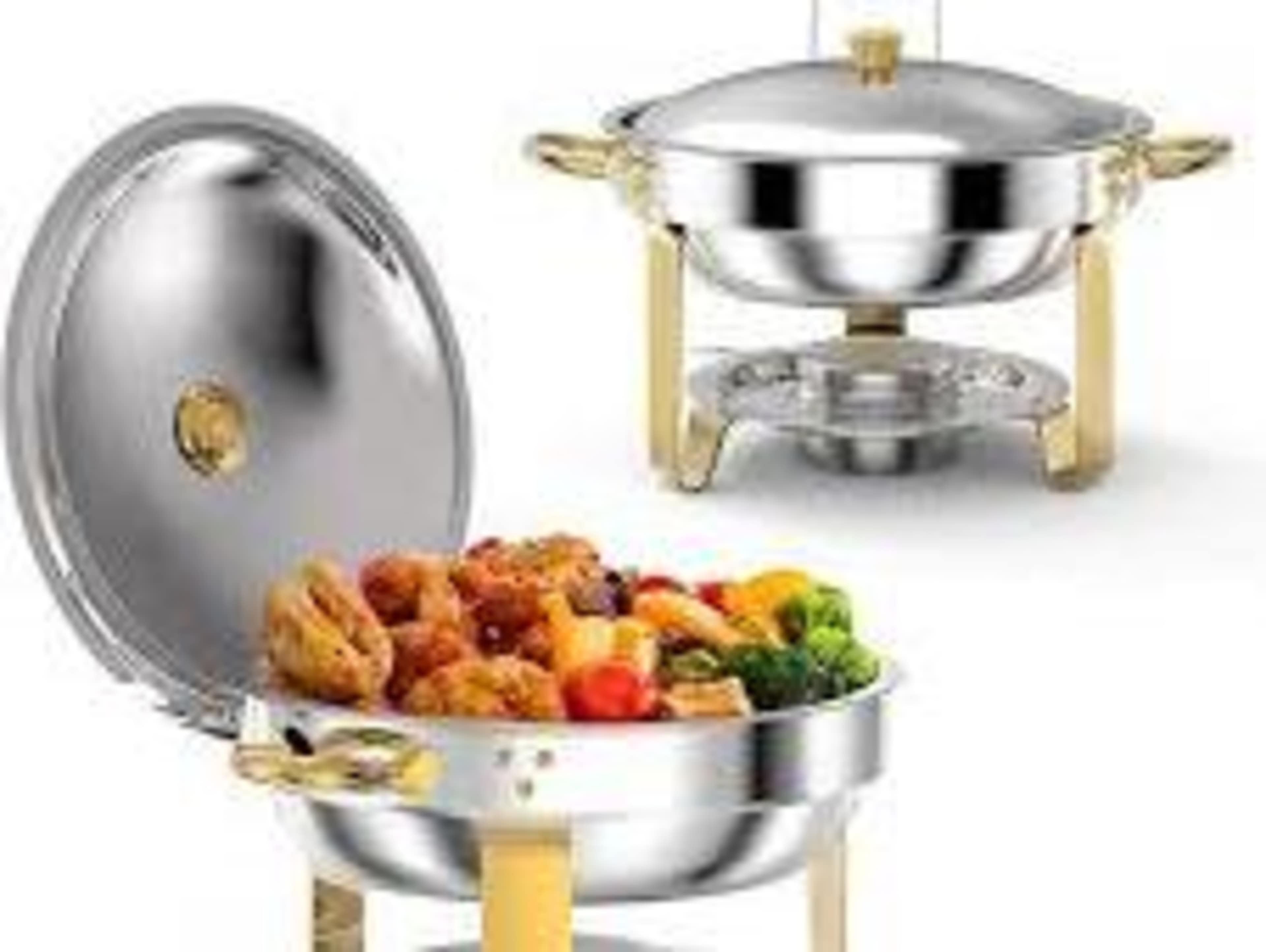 Gold and Silver Chafing Dishes
