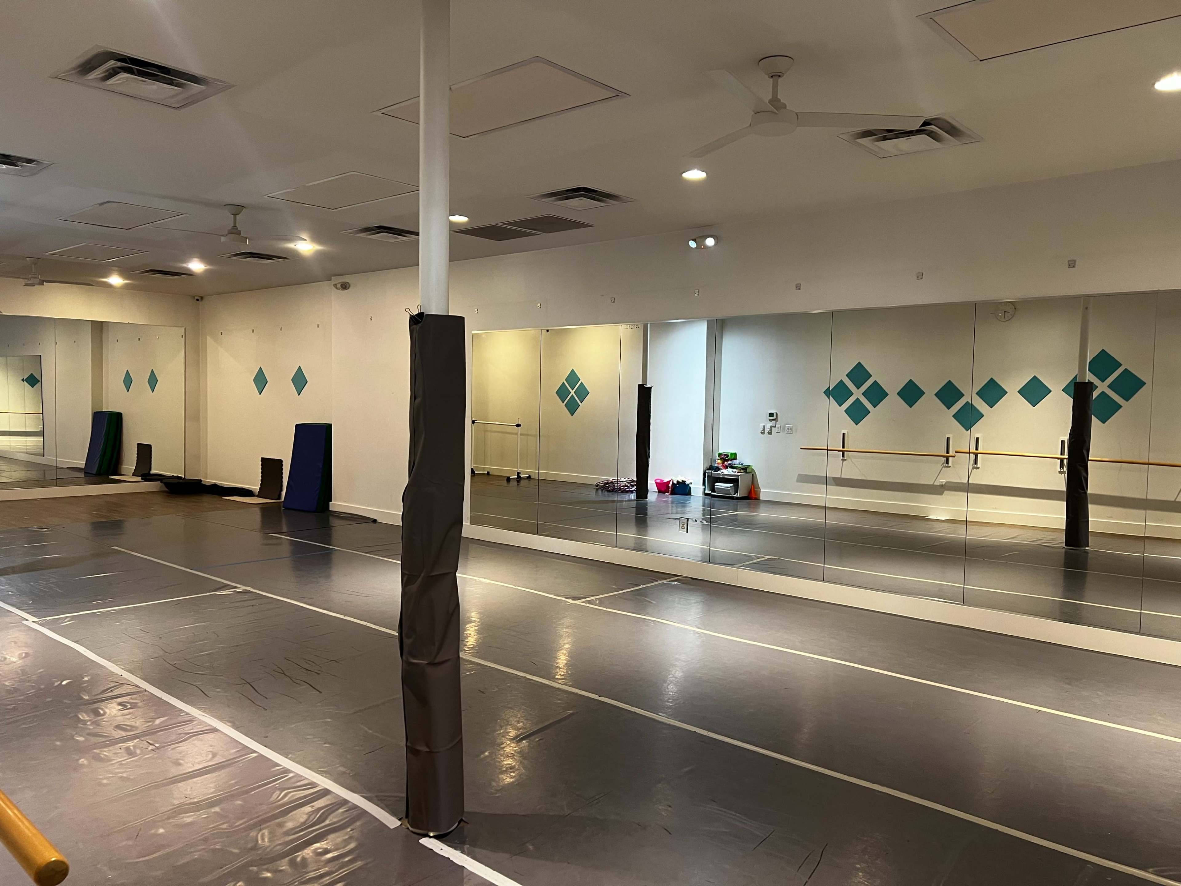 Spring Branch Area Dance Studio with Mirrors, Barres, and Marley Floor Image in Memorial, HOUSTON, TX