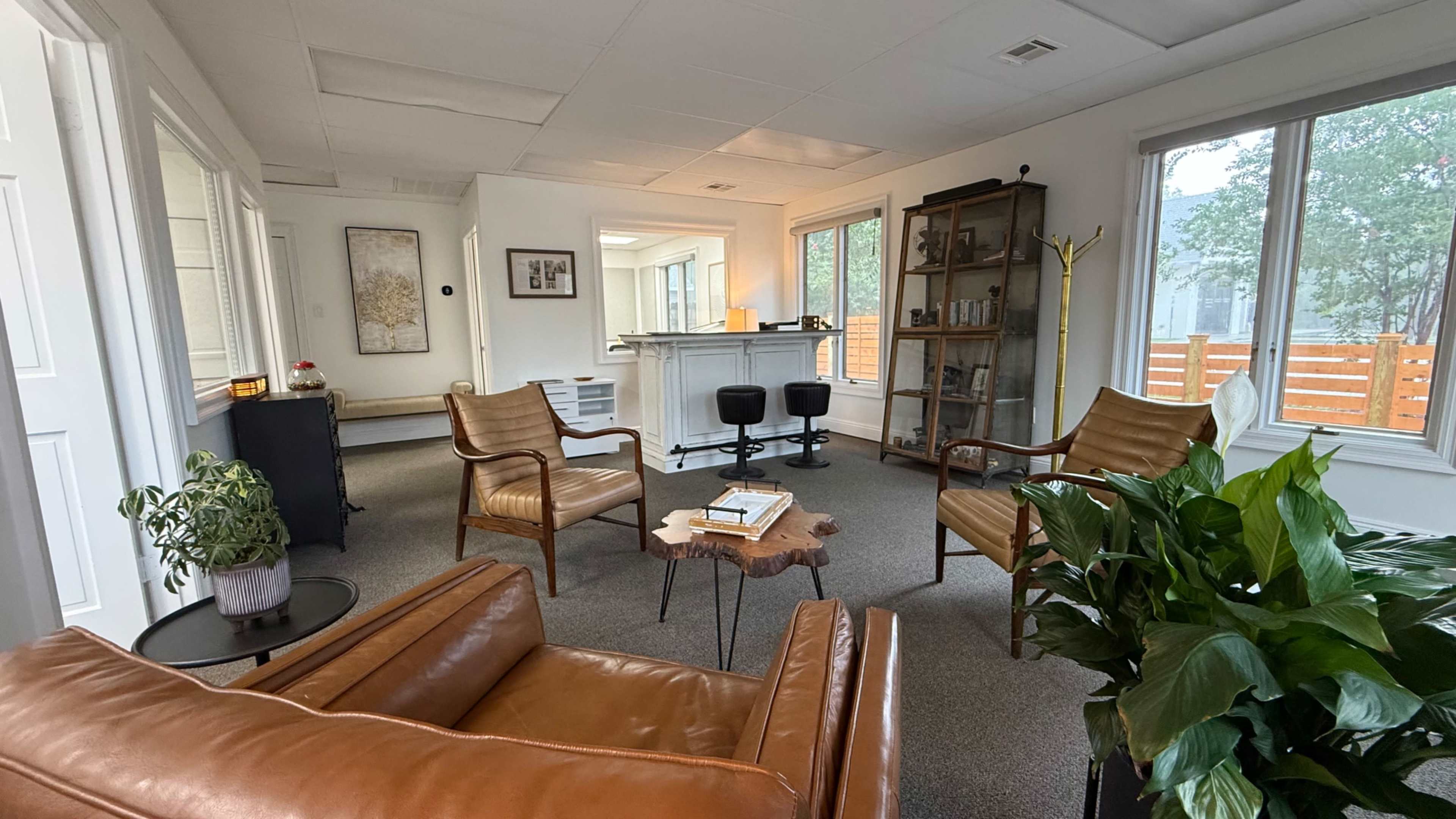 Mid-Century Modern Creative Office & Podcast Studio | Boardroom + Lounge + Kitchen Image in , Mandeville, LA