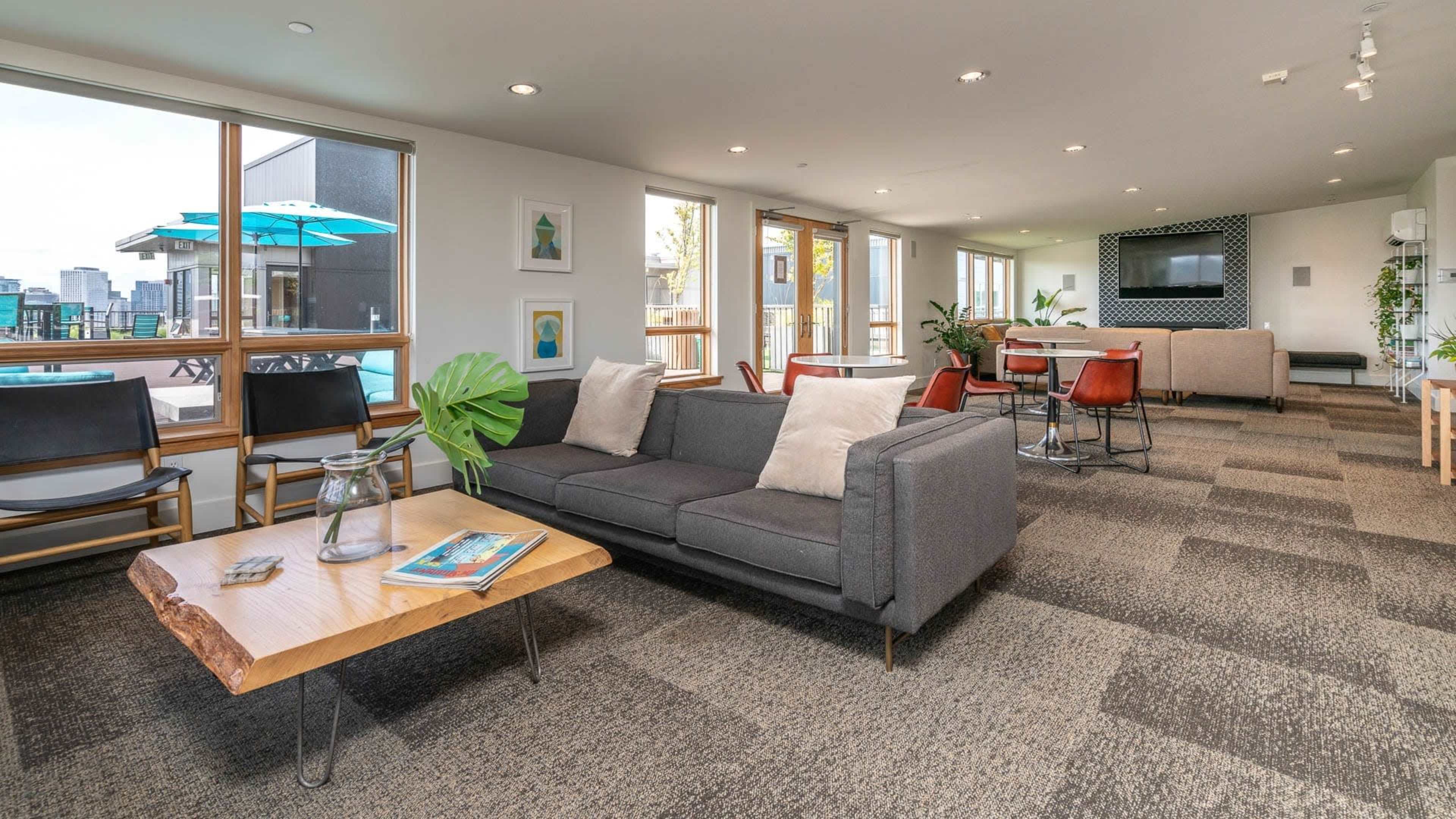 Rooftop Lounge with Sunny Vibes and Capitol (Hill) Views Image in Cherry Hill, Seattle, WA