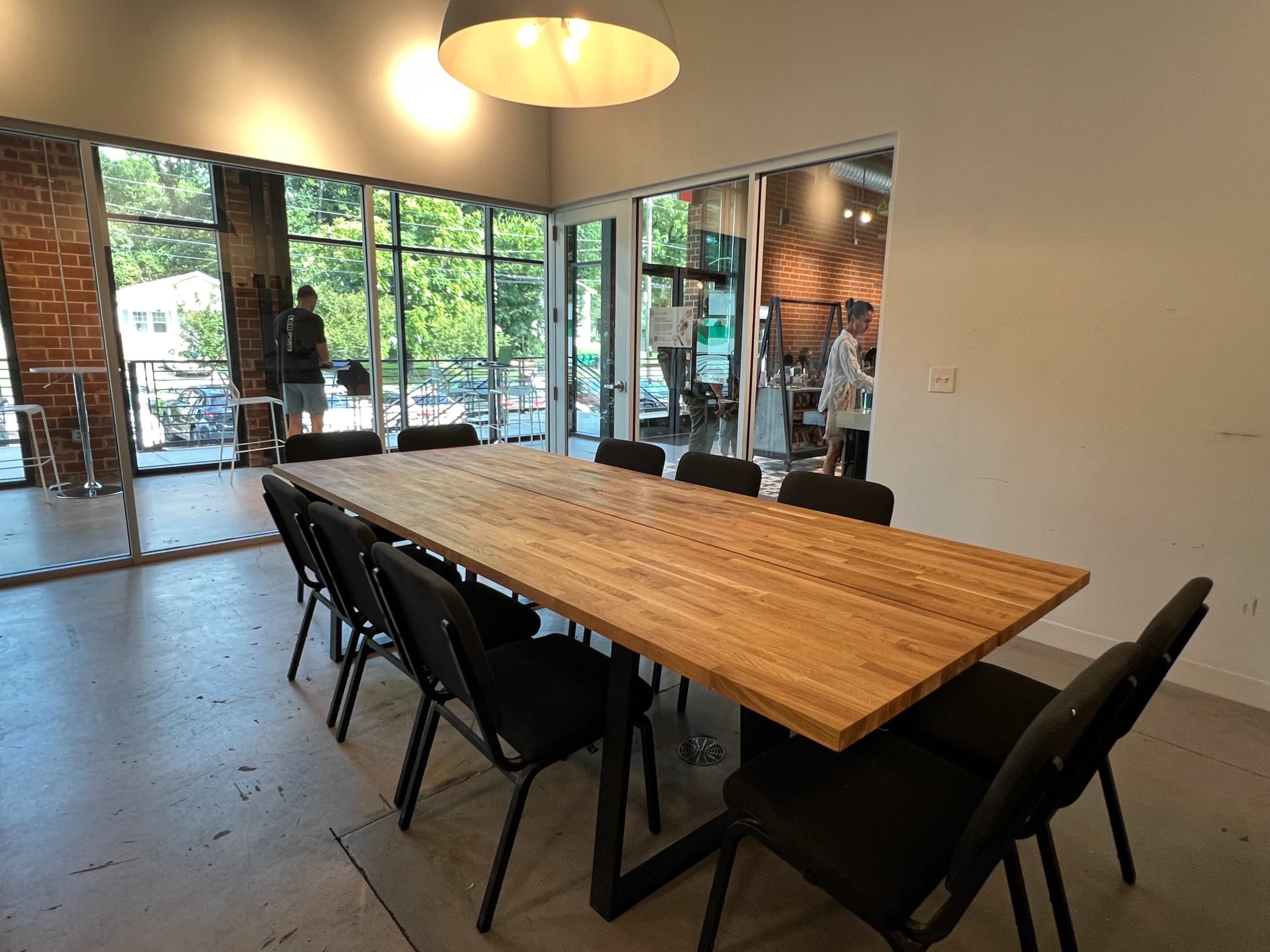 Glass Conference Room at Platform Coffee + Kitchen Image in Seversville, Charlotte, NC