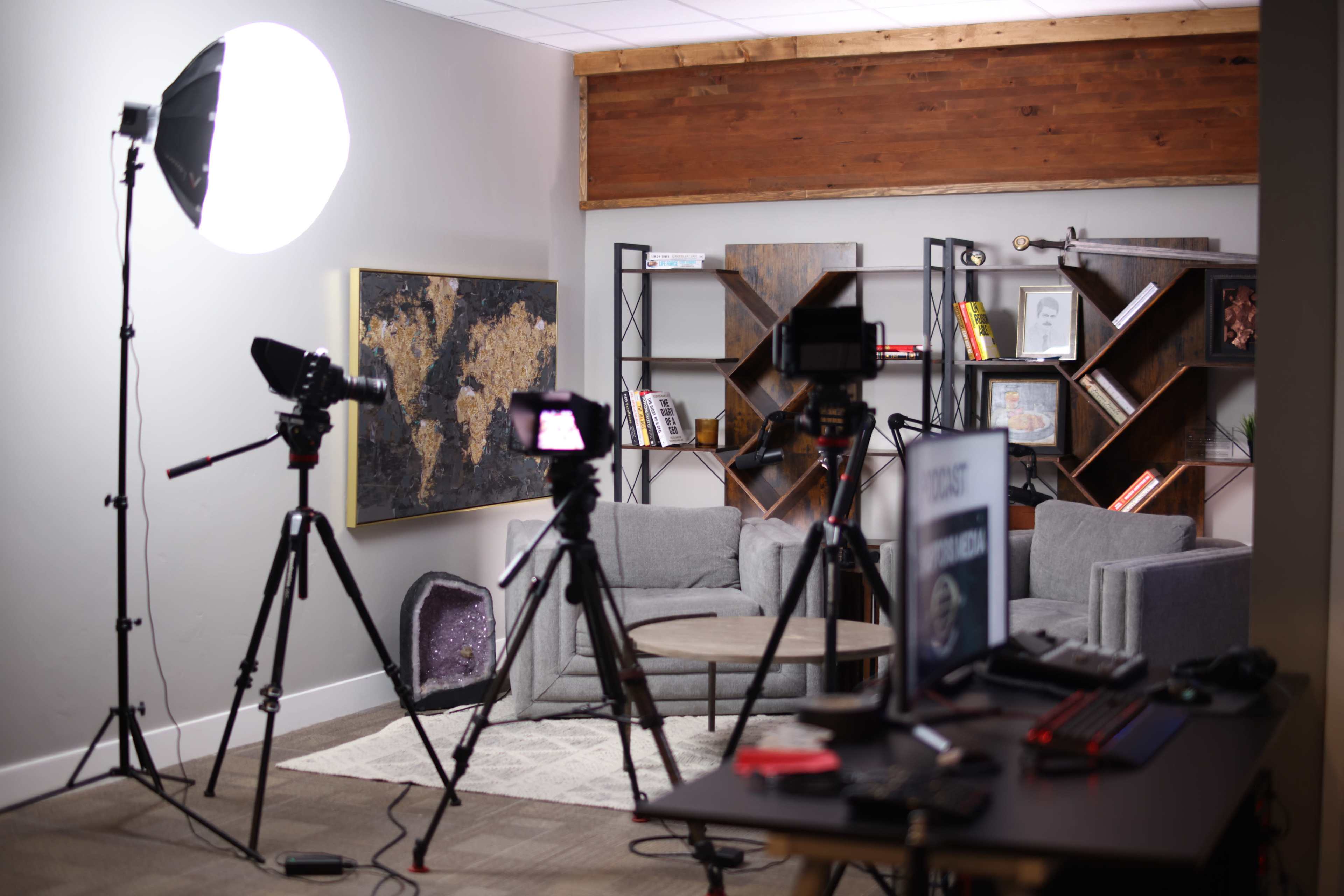 Professional Podcast/Content Studio with Fantastic Scenery and Lighting Image in North Salt Lake, North Salt Lake, UT
