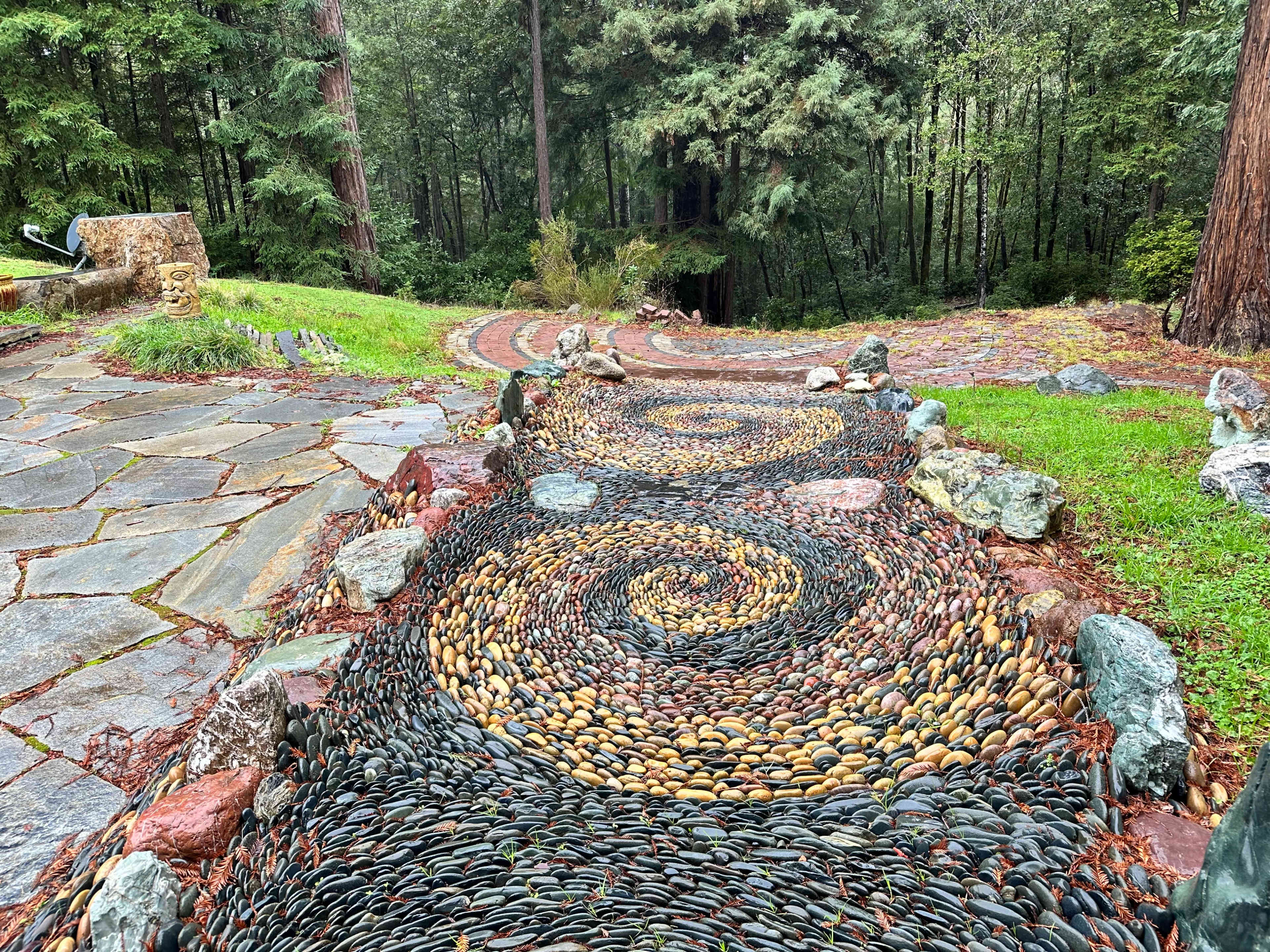 Stone Art Ranch in the Redwoods with Luxury Homestays Image in Anchor Bay, Gualala, CA