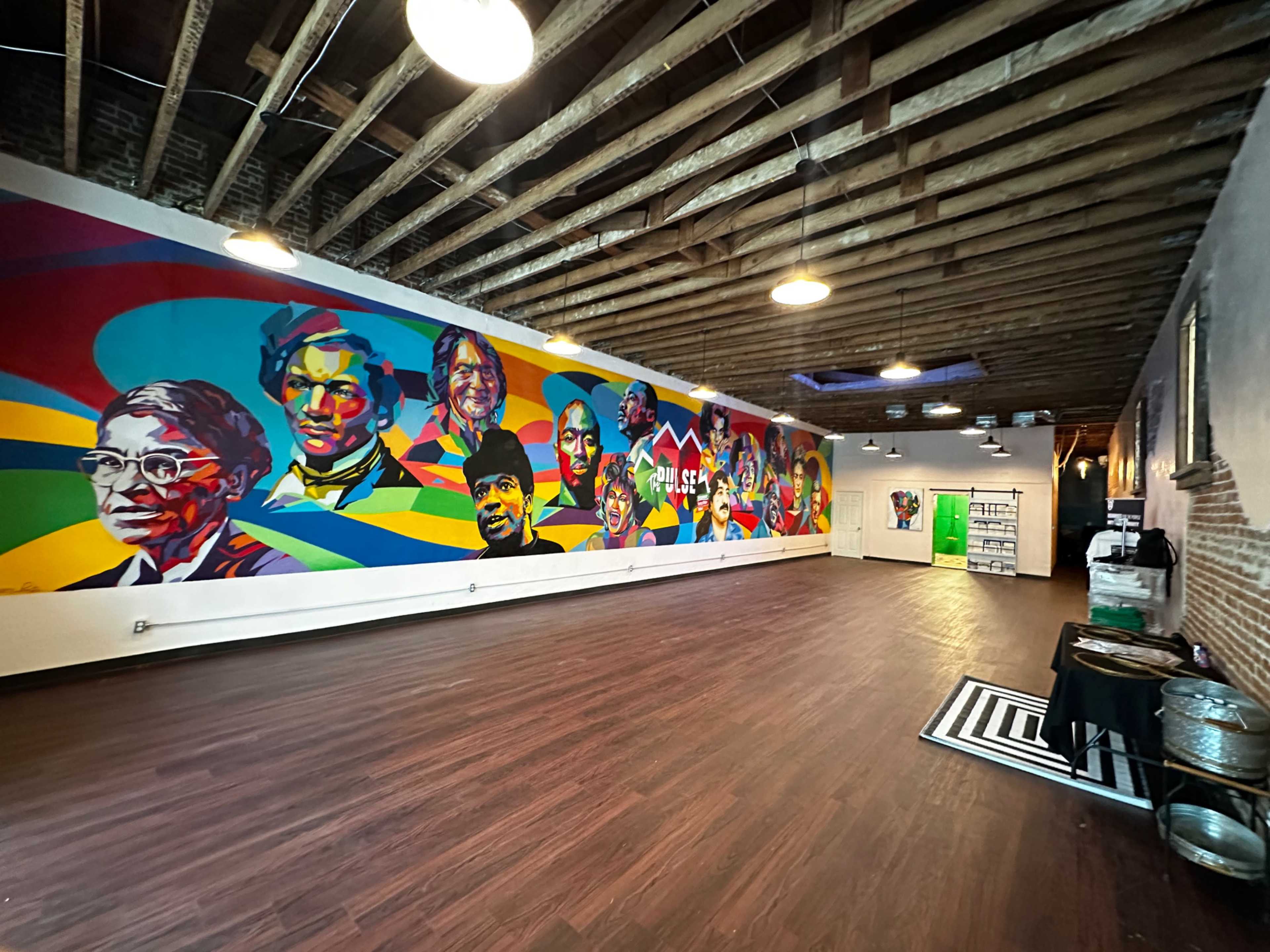 Downtown Gallery with Mural & Artistic Alleyway Image in Carousel, San Bernardino, CA