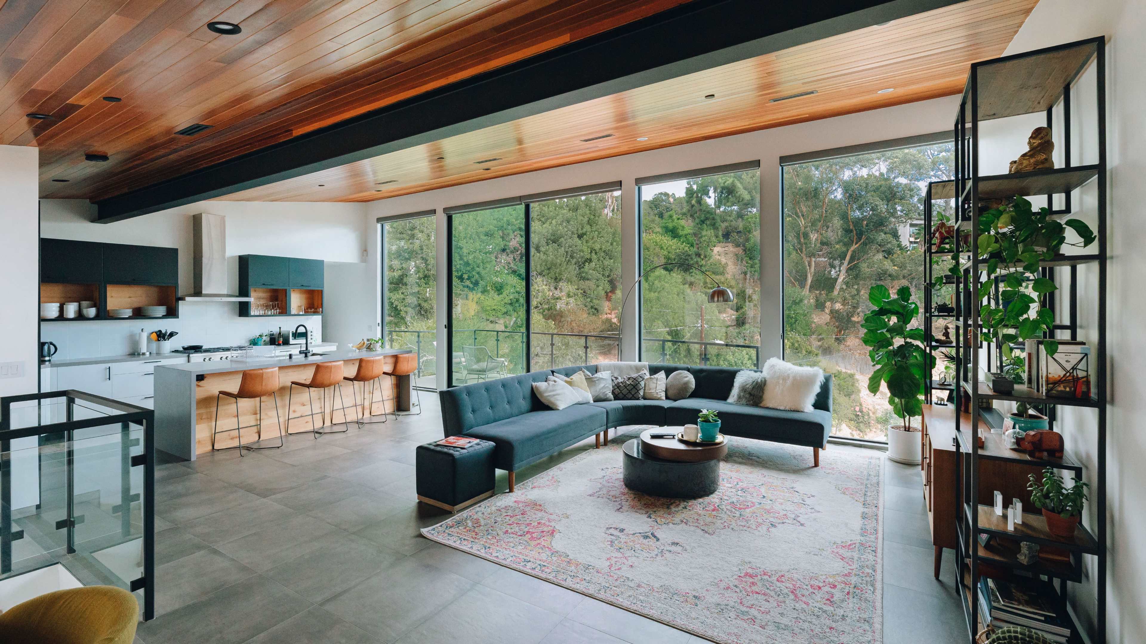 Modern Hillside Home with Mid Century interior design, Los Angeles, CA ...