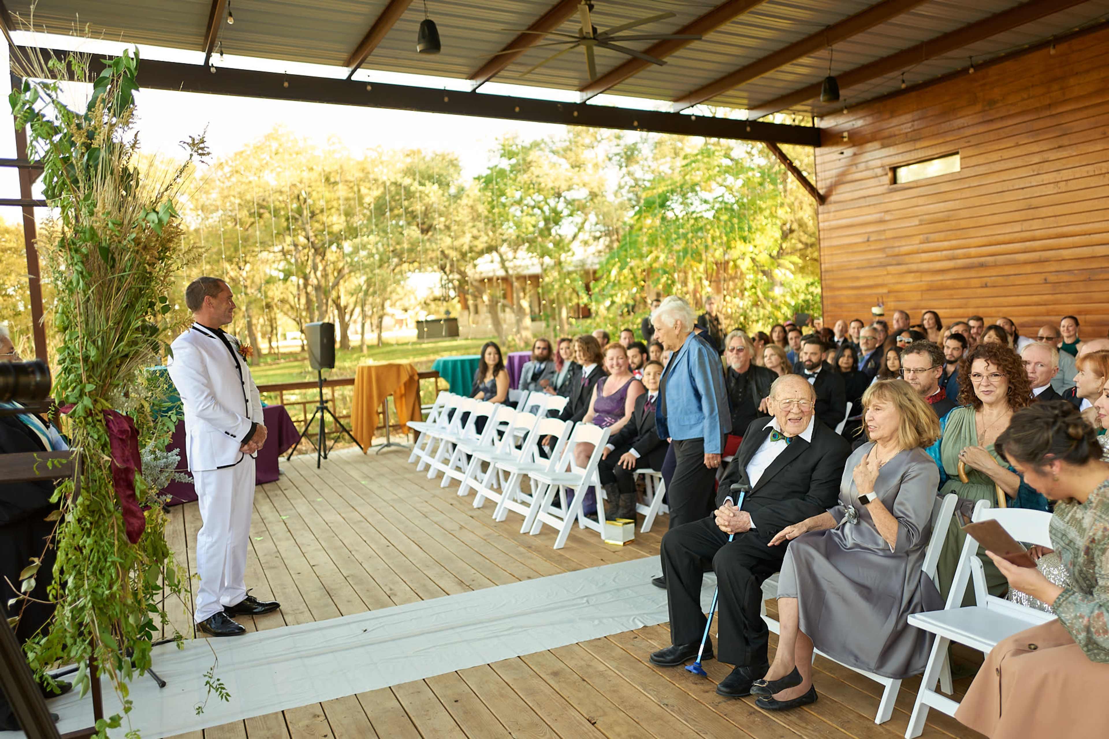 Event space overlooking our pond on 10 acre land. Image in Leander, Leander, TX