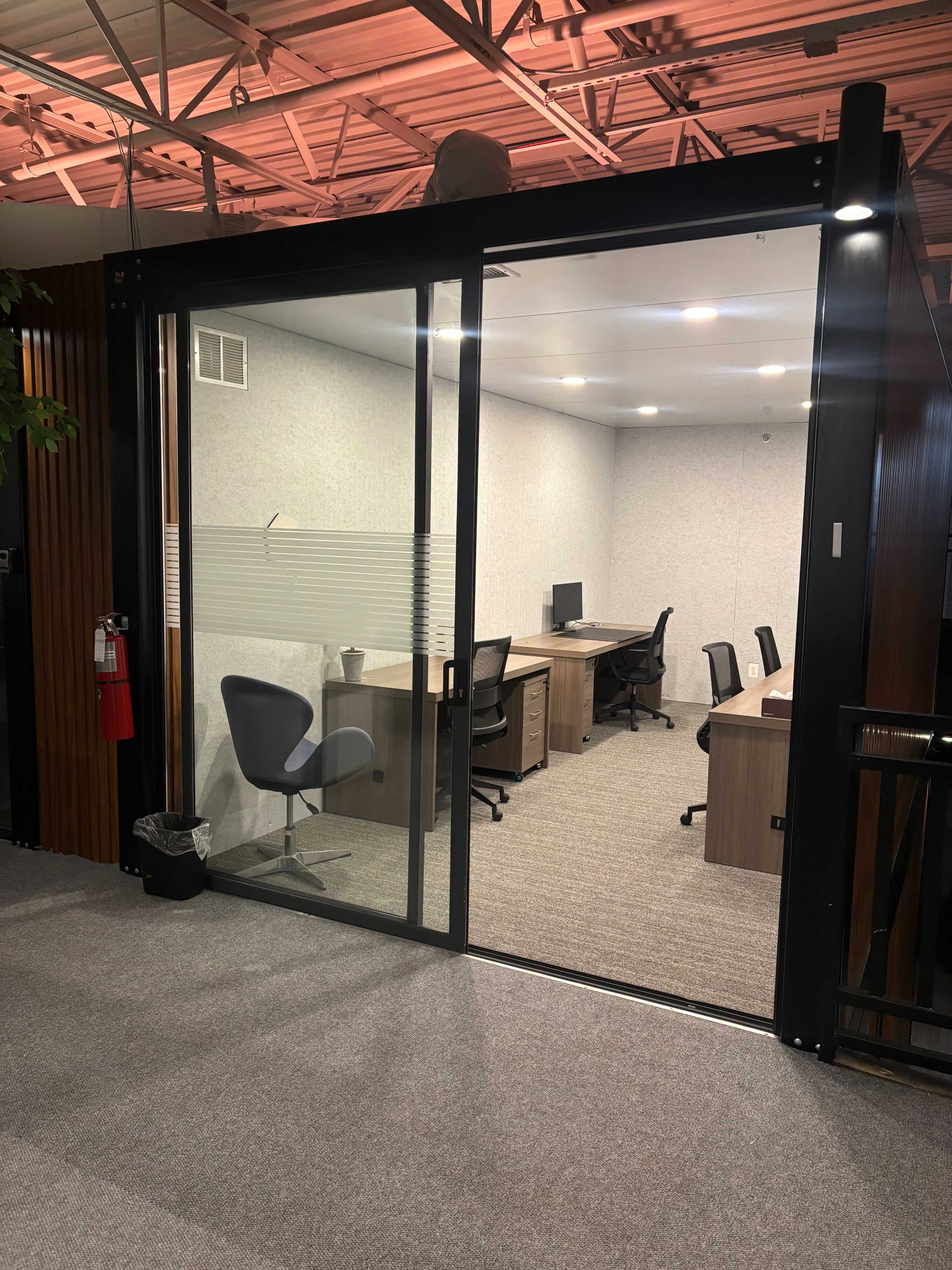 Large Shipping Container Style Office with Whiteboard Walls (1-4 Person) Image in Girvin, Jacksonville, FL