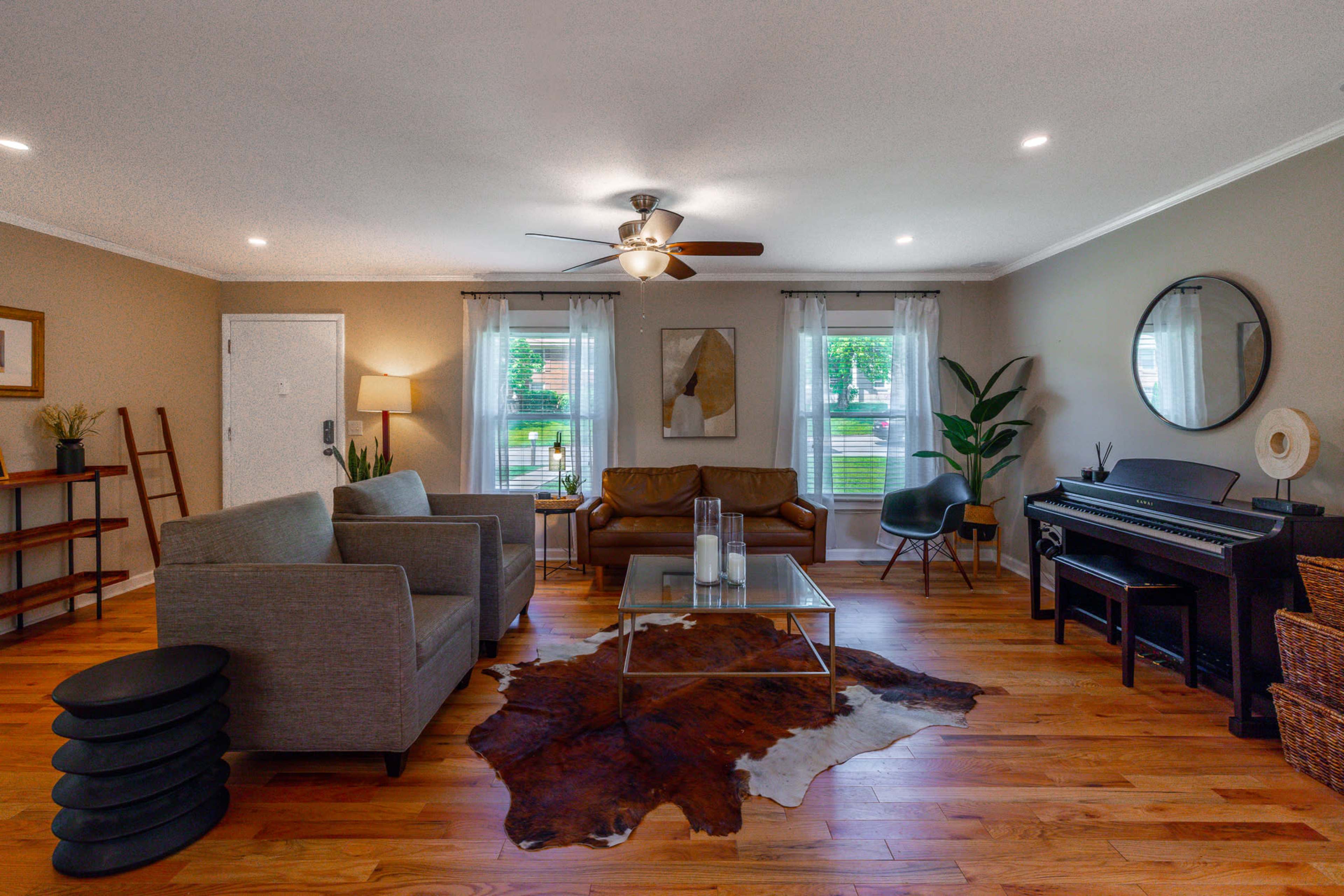 Boho-Modern Nashville Ranch with Transformable Sunroom and Piano Space-A Film Ready Gem Image in McMurray, Nashville, TN