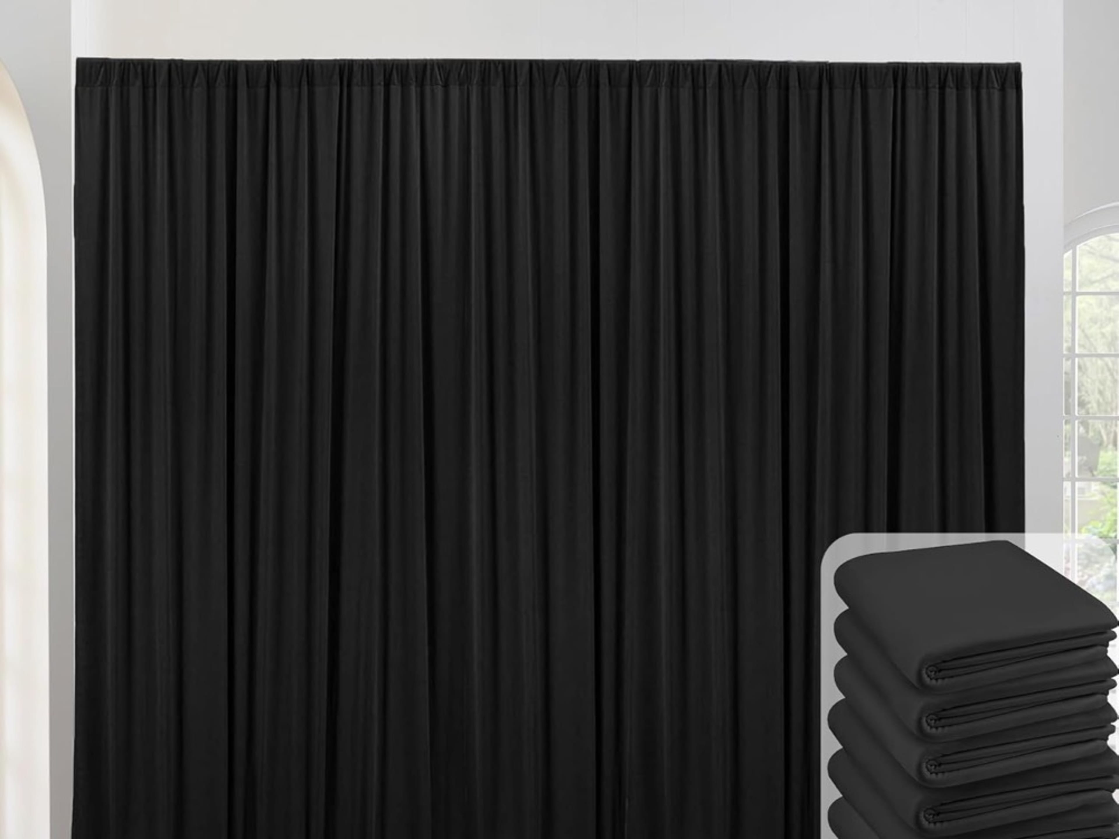 Black Curtain Backdrop