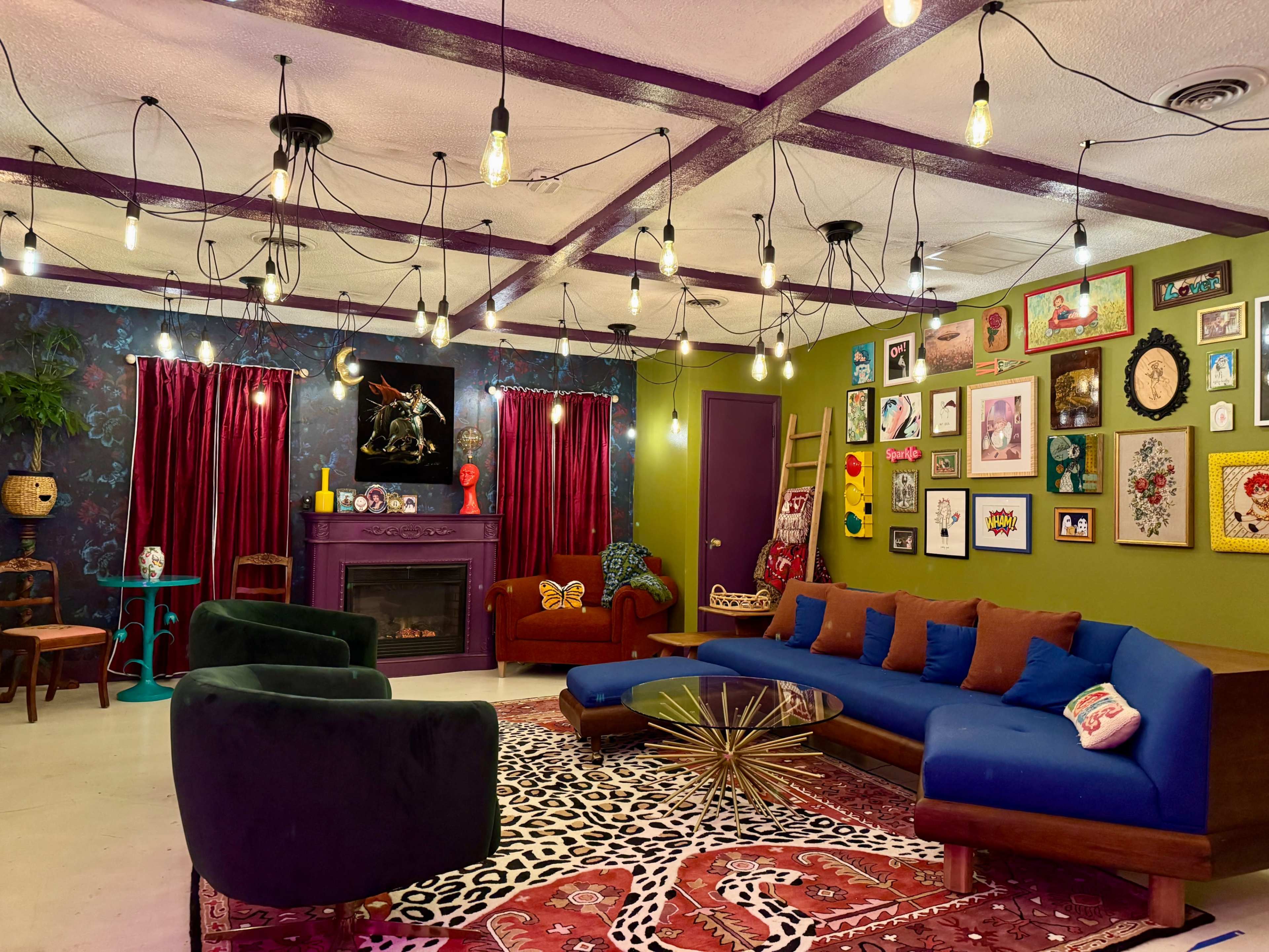 Eclectic Maximalist Living Room in OKC Image in Central Oklahoma City, Oklahoma City, OK