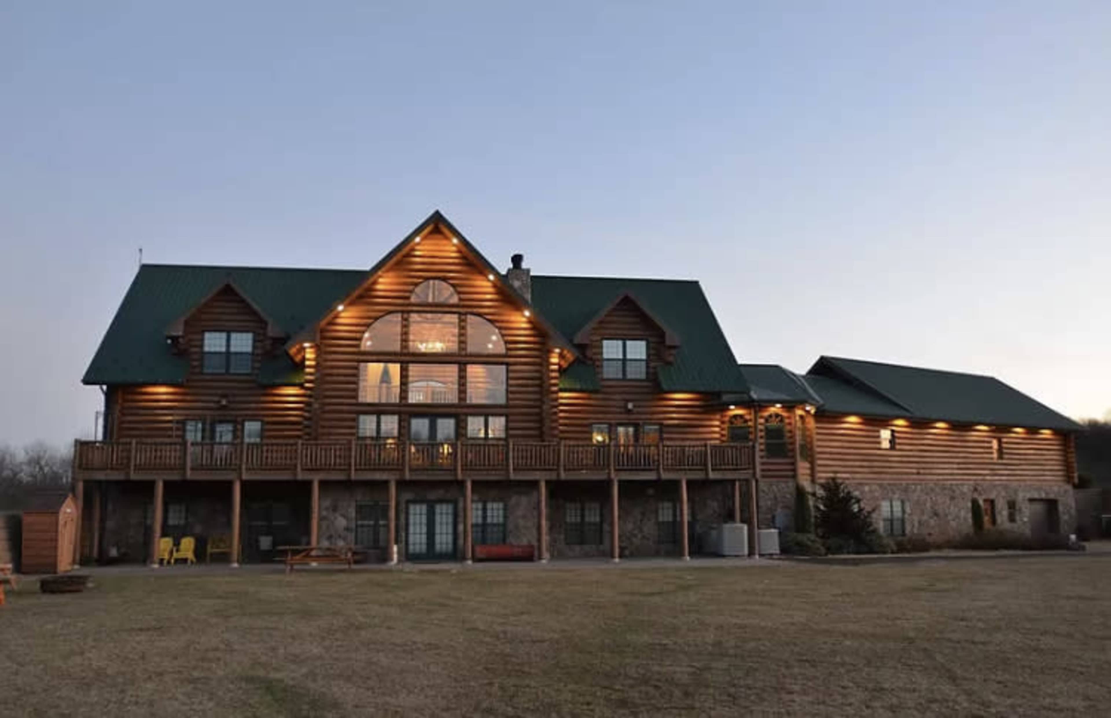 Spacious, antique accented log cabin lodge on 100+ acres Image in Rayne Township, Indiana, PA