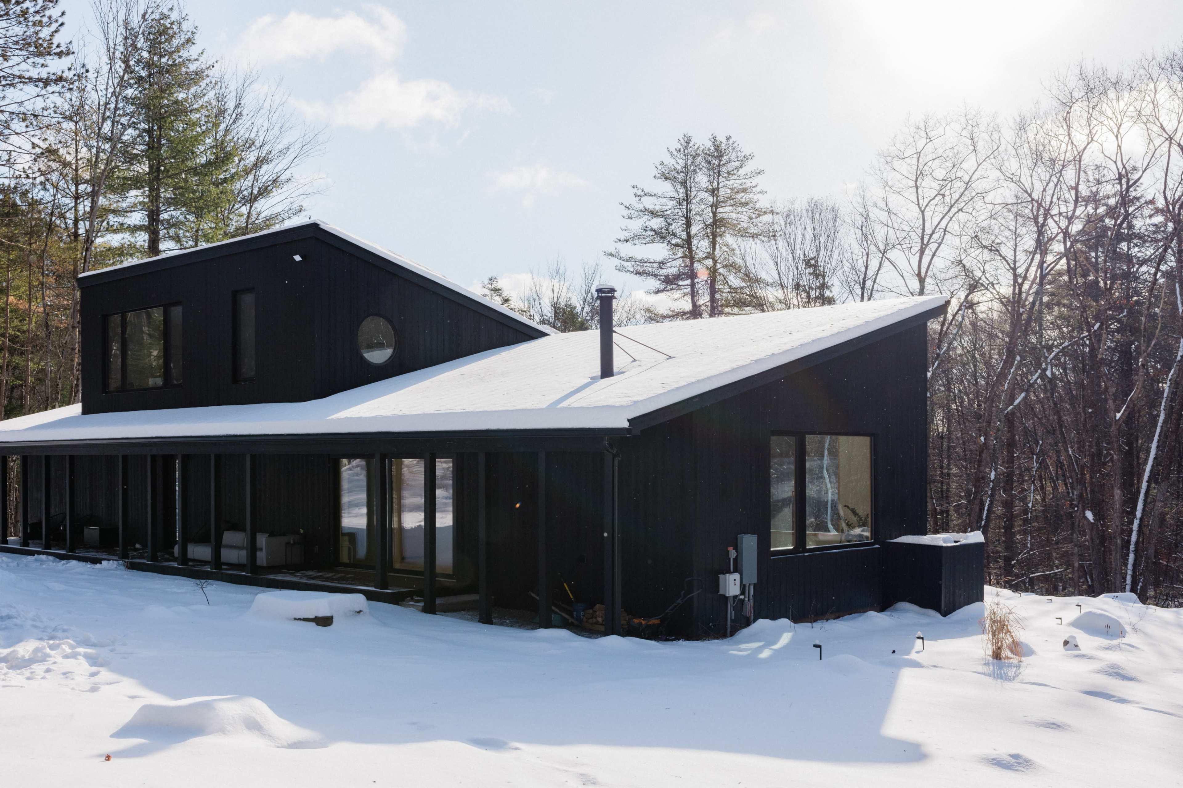 A uniquely designed Japanese–Scandinavian retreat on 9 acres of private forest land Image in Rochester, Kerhonkson, NY