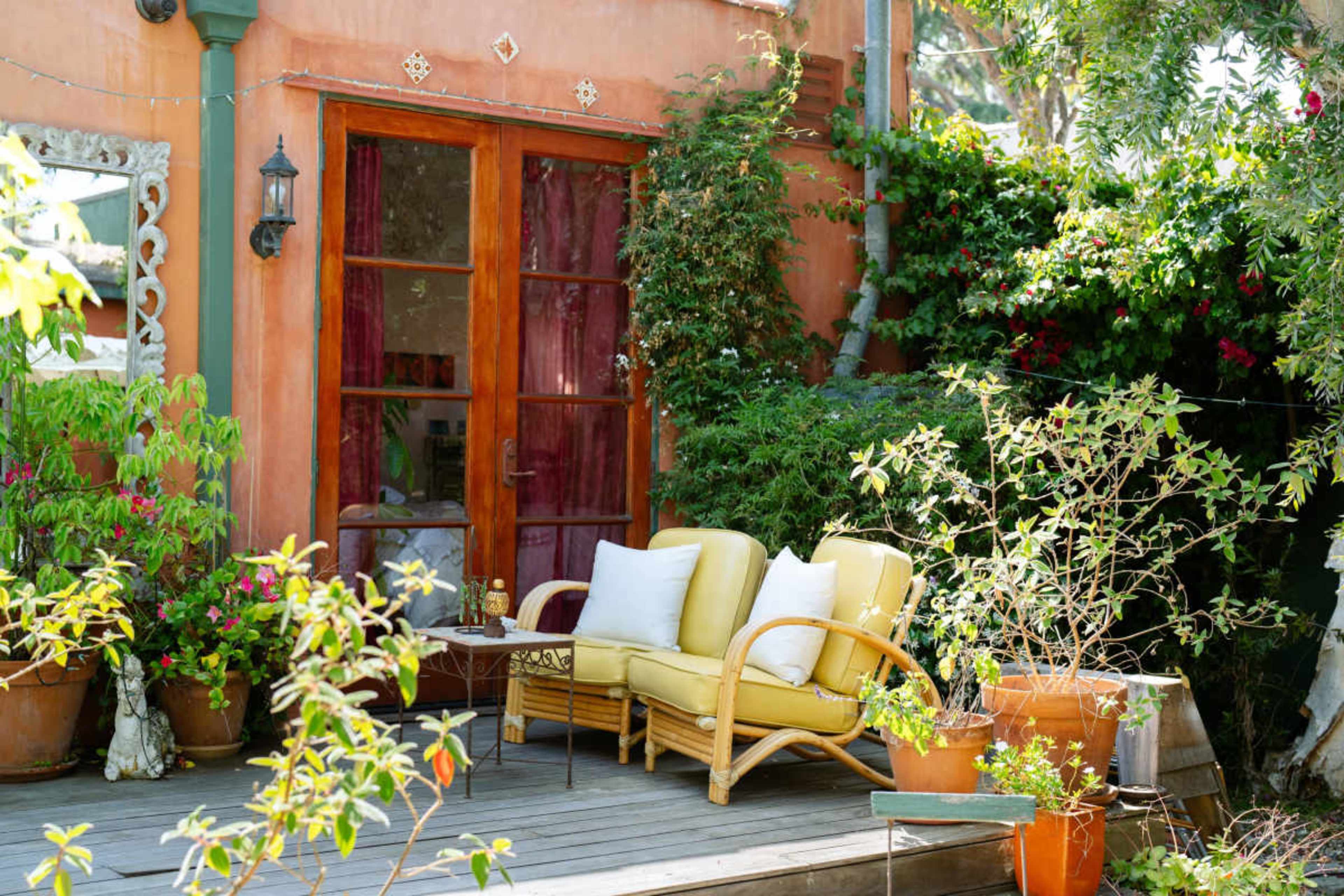Romantic Eclectic Spanish-Style Bungalow including Large Private Lush Outdoor Garden Space Image in Mar Vista, Los Angeles, CA