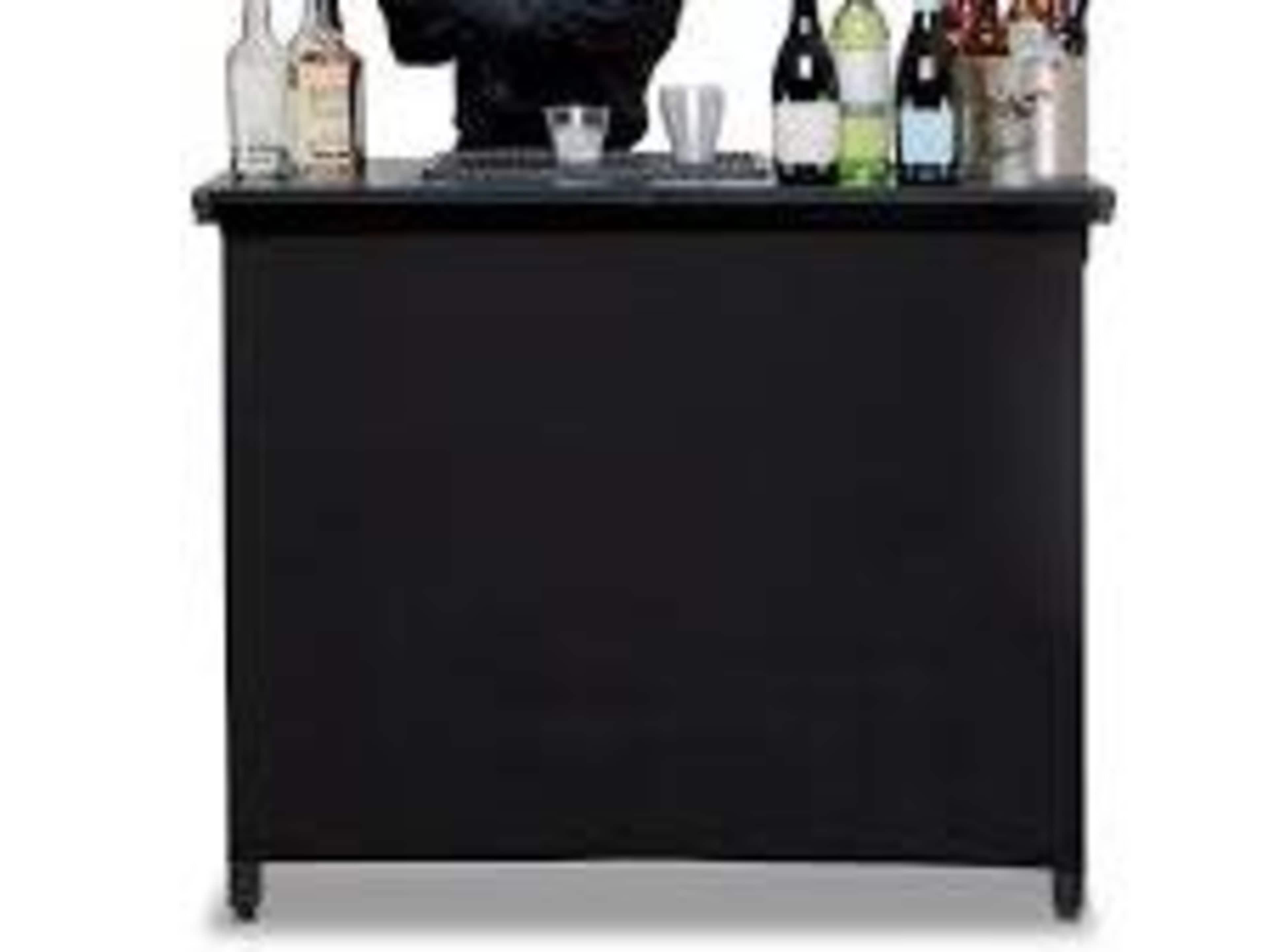 Black Heavy-Duty Bar on Wheels 