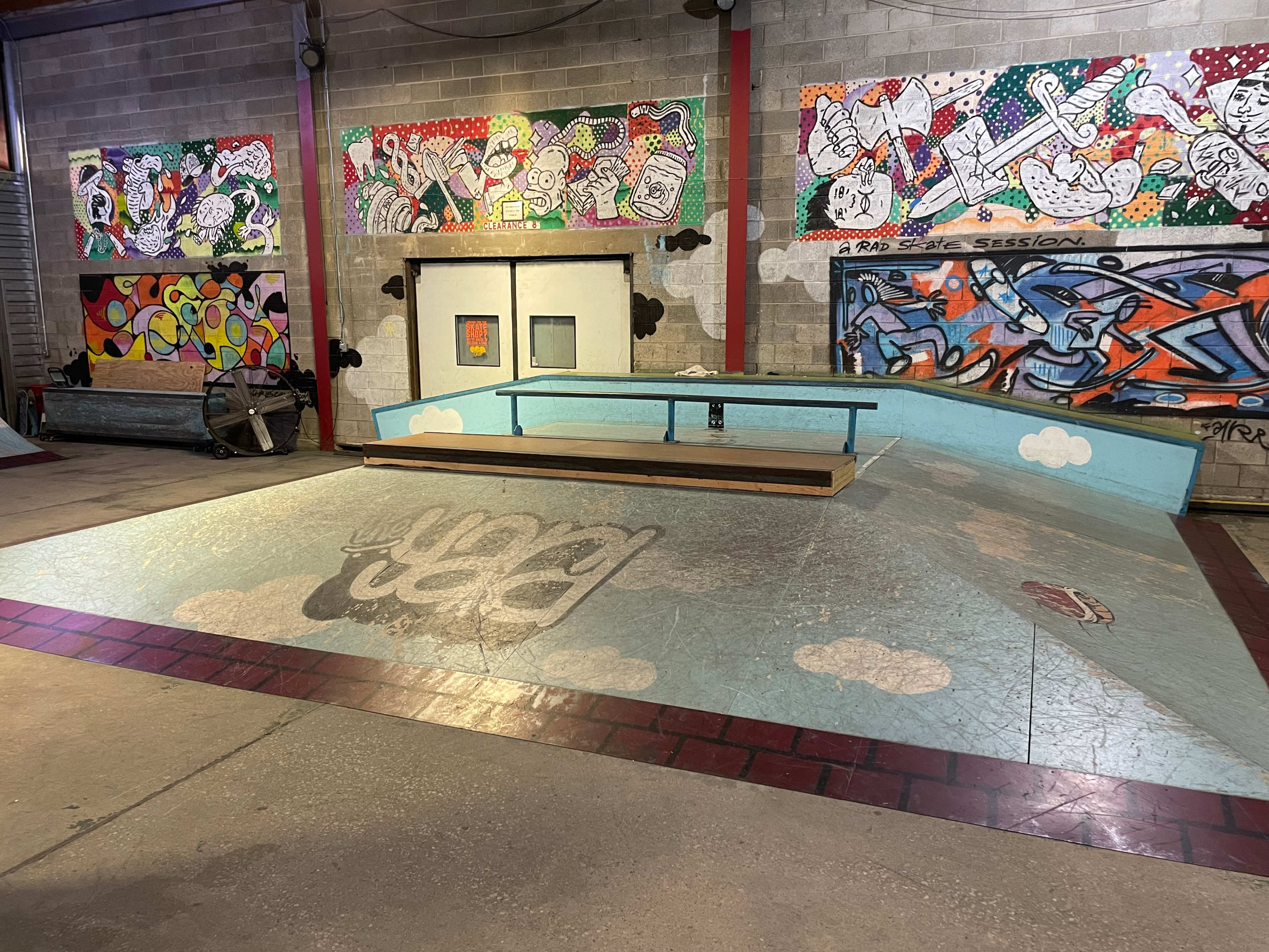 Suburban Private Indoor Skatepark Warehouse Image in Lower Gwynedd Township, Ambler, PA