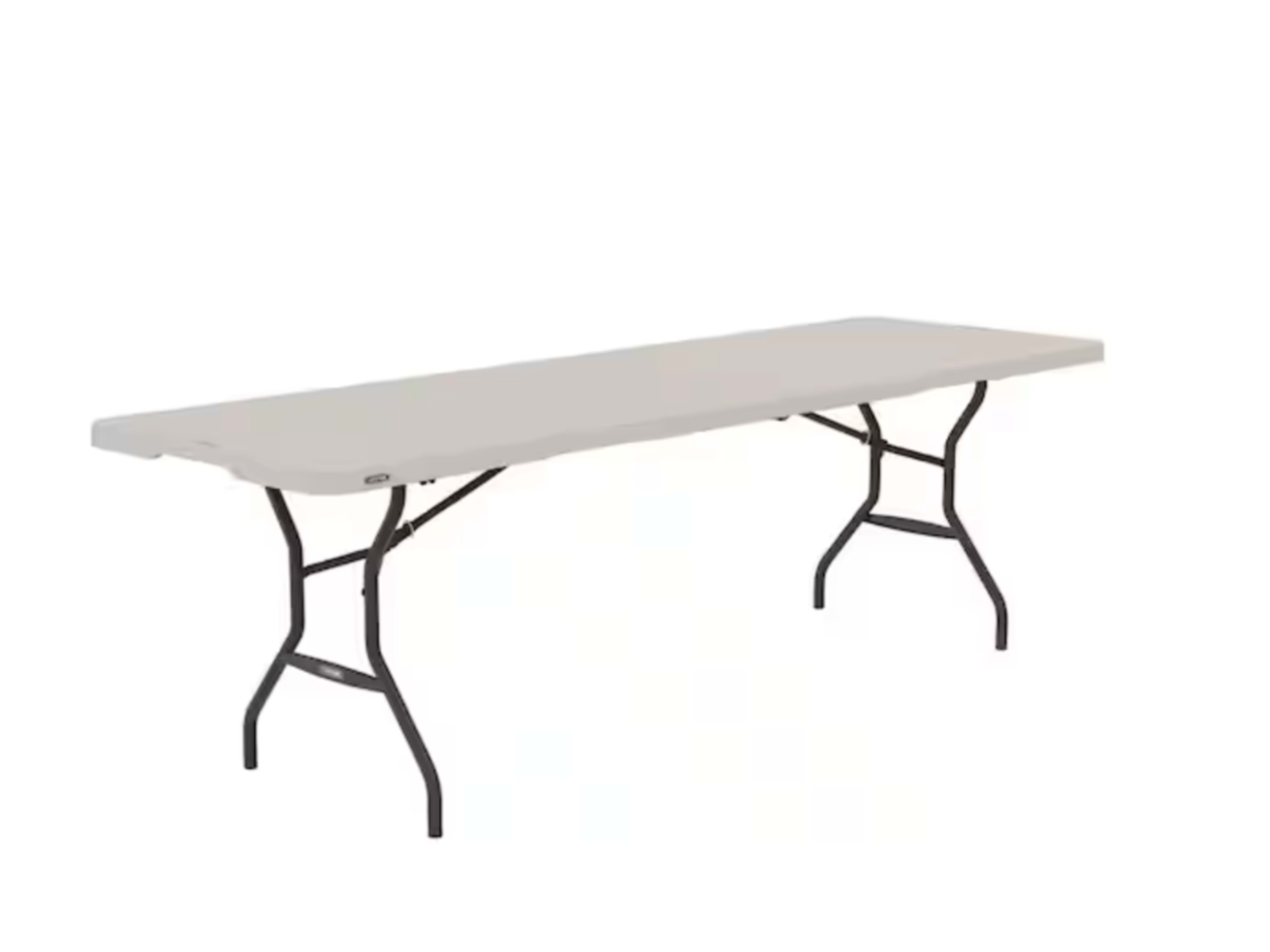 8 ft. Fold-in-Half Table in Almond