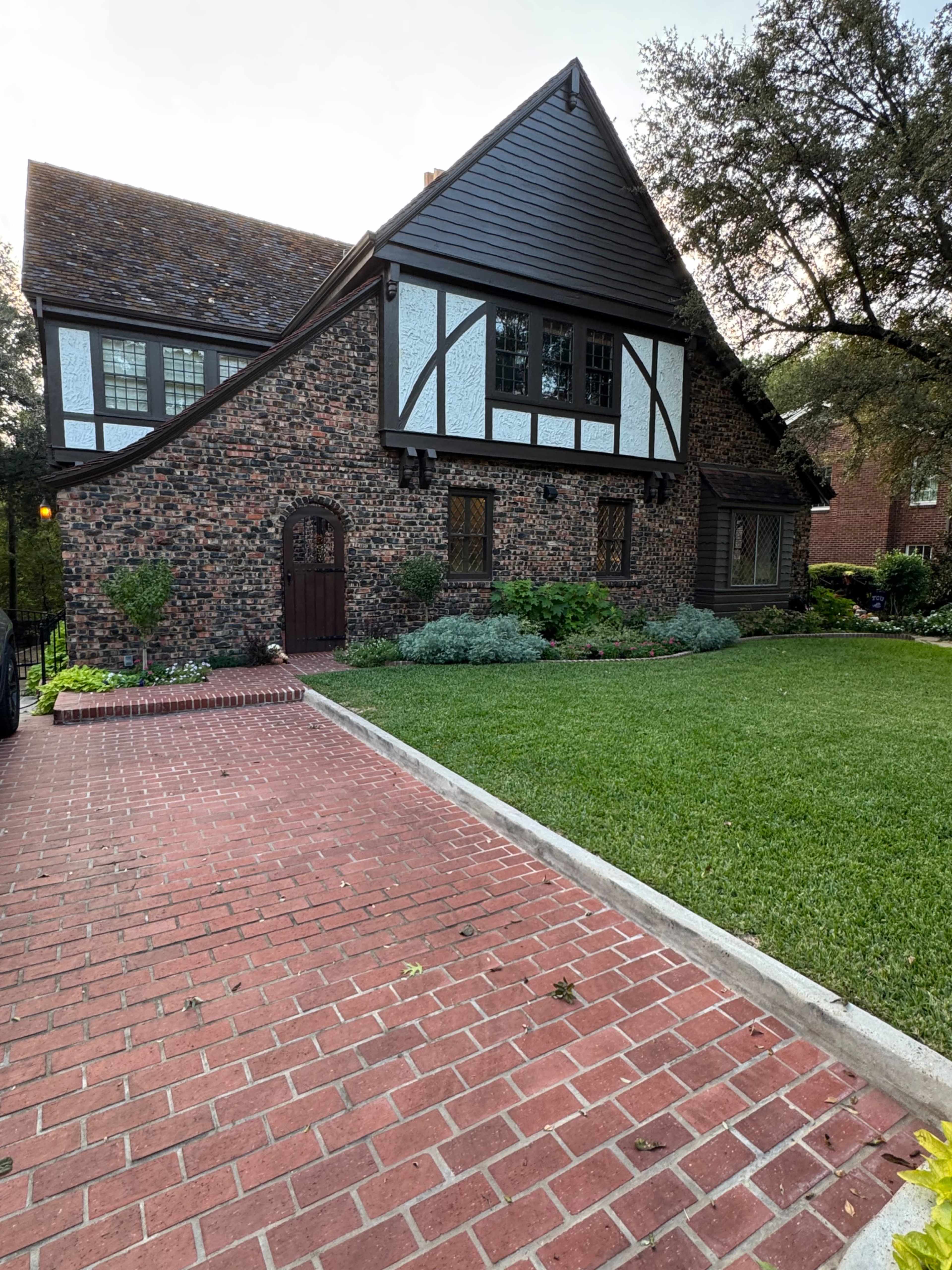 1920s Tudor home in historic Fort Worth neighborhood. Image in Berkeley Place, Fort Worth, TX