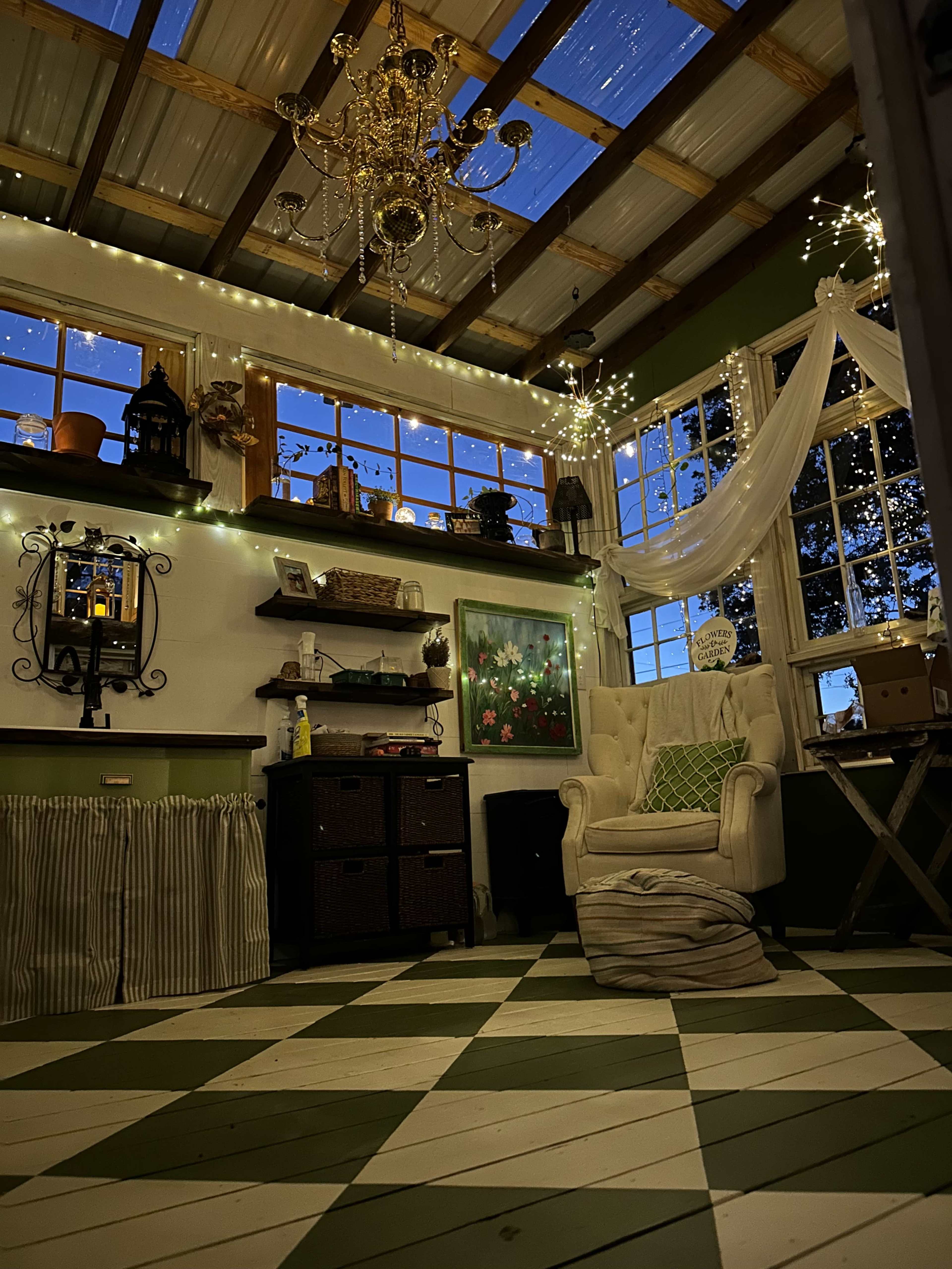 Sunlit Oasis: Glass Greenhouse and Patio Retreat Image in Navarre, Navarre, FL