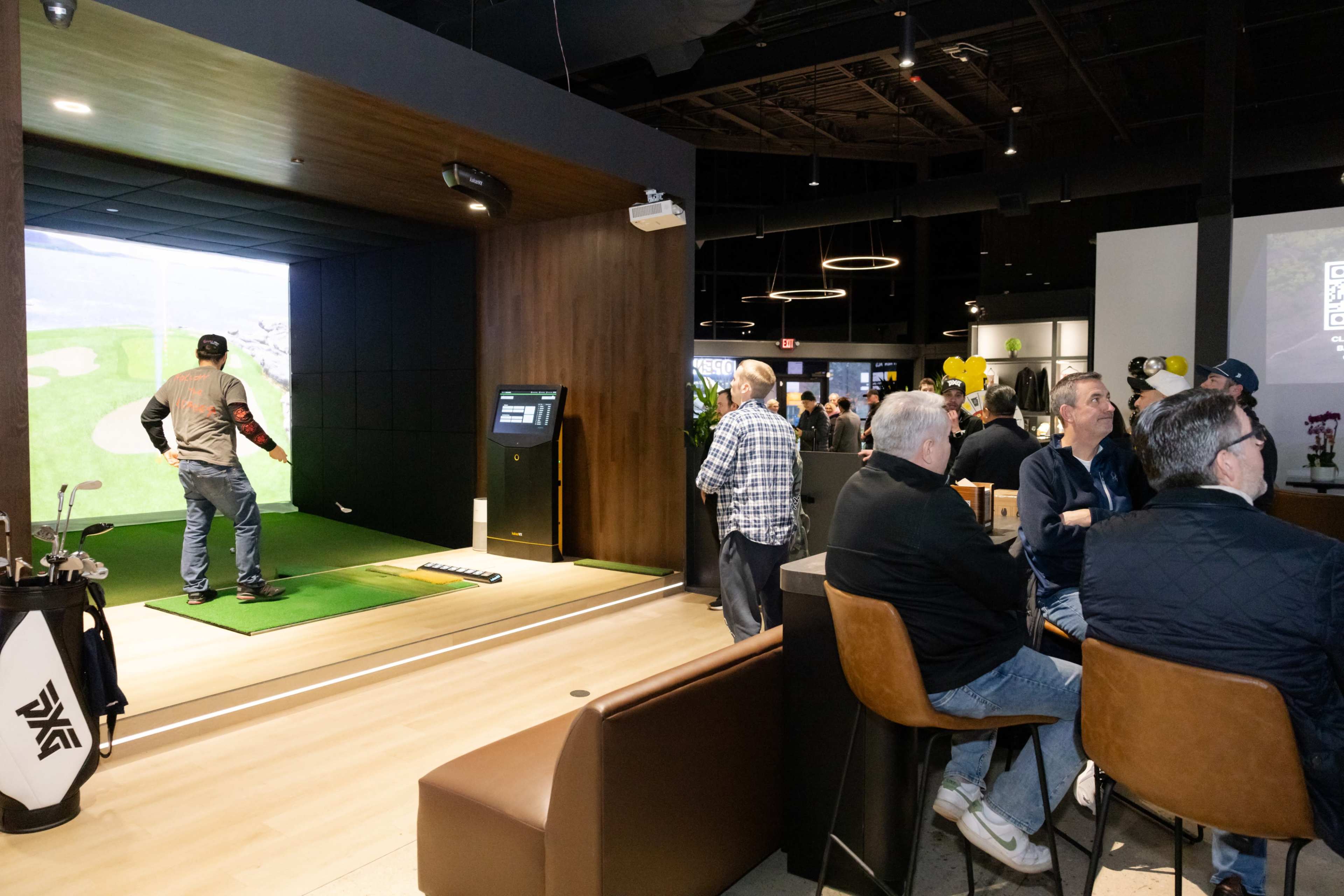 Spacious Golf Lounge with Cutting-Edge Simulators Image in Wheeling Township, Arlington Heights, IL