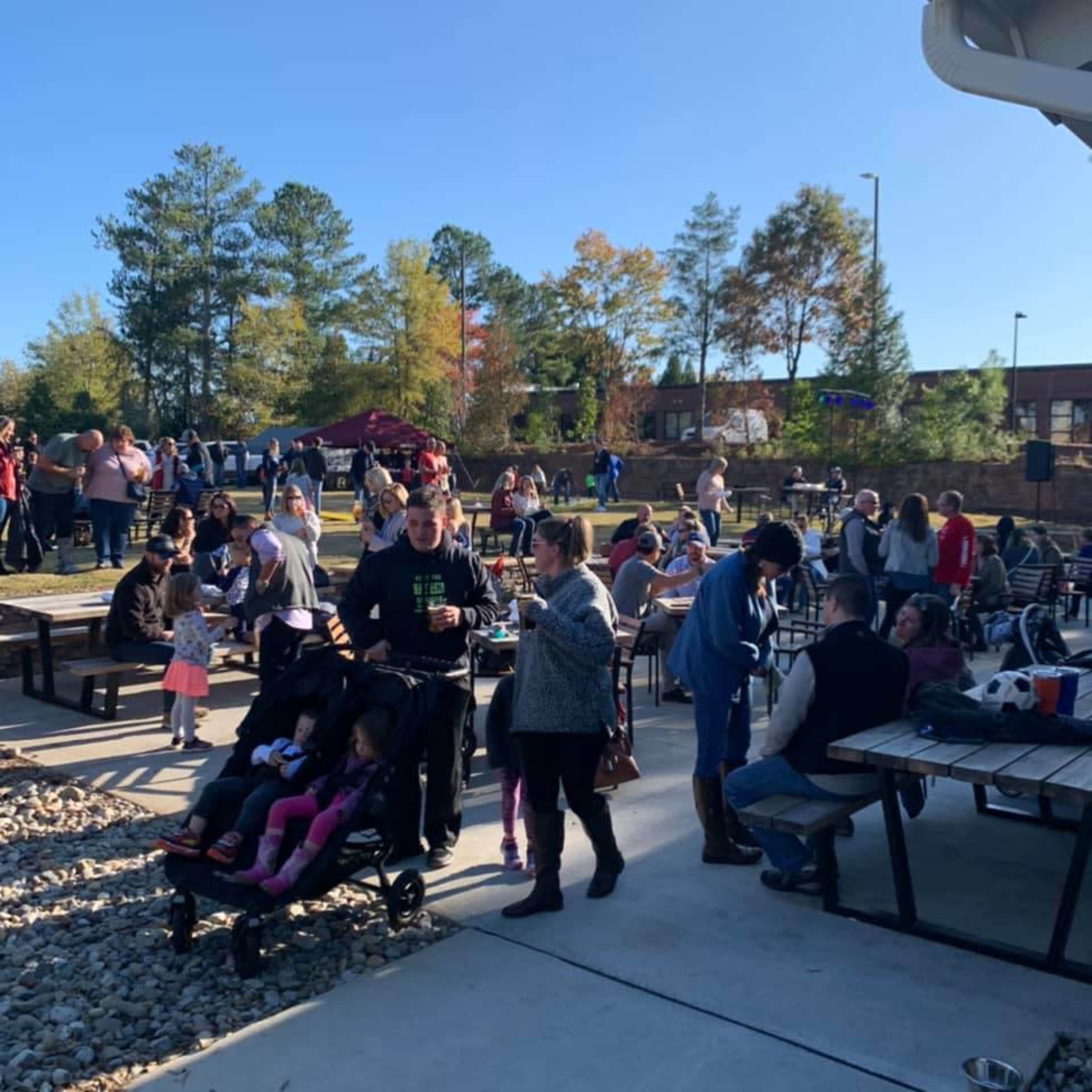Rustic Brewery and Distillery Venue with Spacious Outdoor Patio, Half an acre of Grassy Area, and Ample Parking Image in Wake Forest, Wake Forest, NC