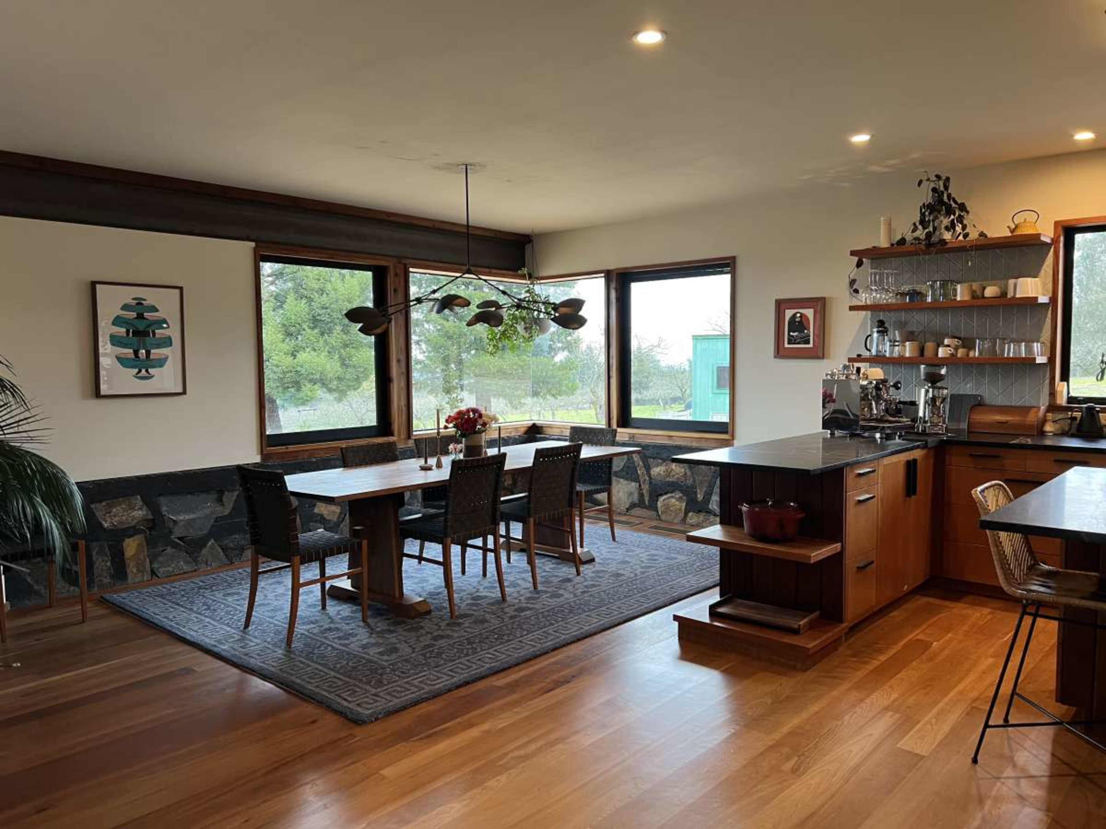 Modern multi-story home on orchard with spectacular views Image in , Sebastopol, CA