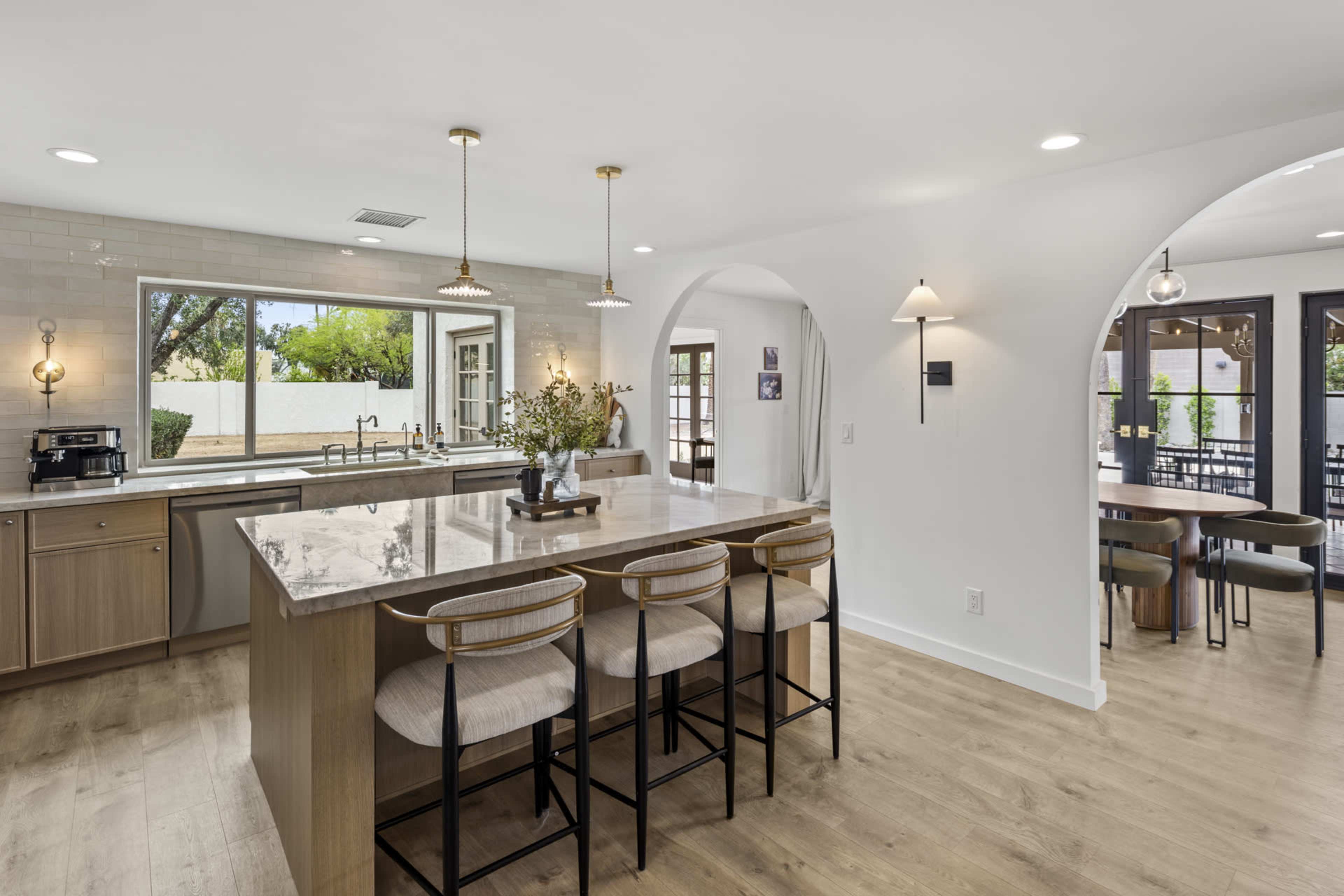 Luxury Modern Parisian Resort on Acre Lot with Luxury Resort Style Amenities: Pickleball, Lazy River, Gym and Spa (Sauna and Cold Plunge), 5-hole Putt Putt course with bunker, Bocce Ball, Chess Image in Paradise Valley Village, Scottsdale, AZ