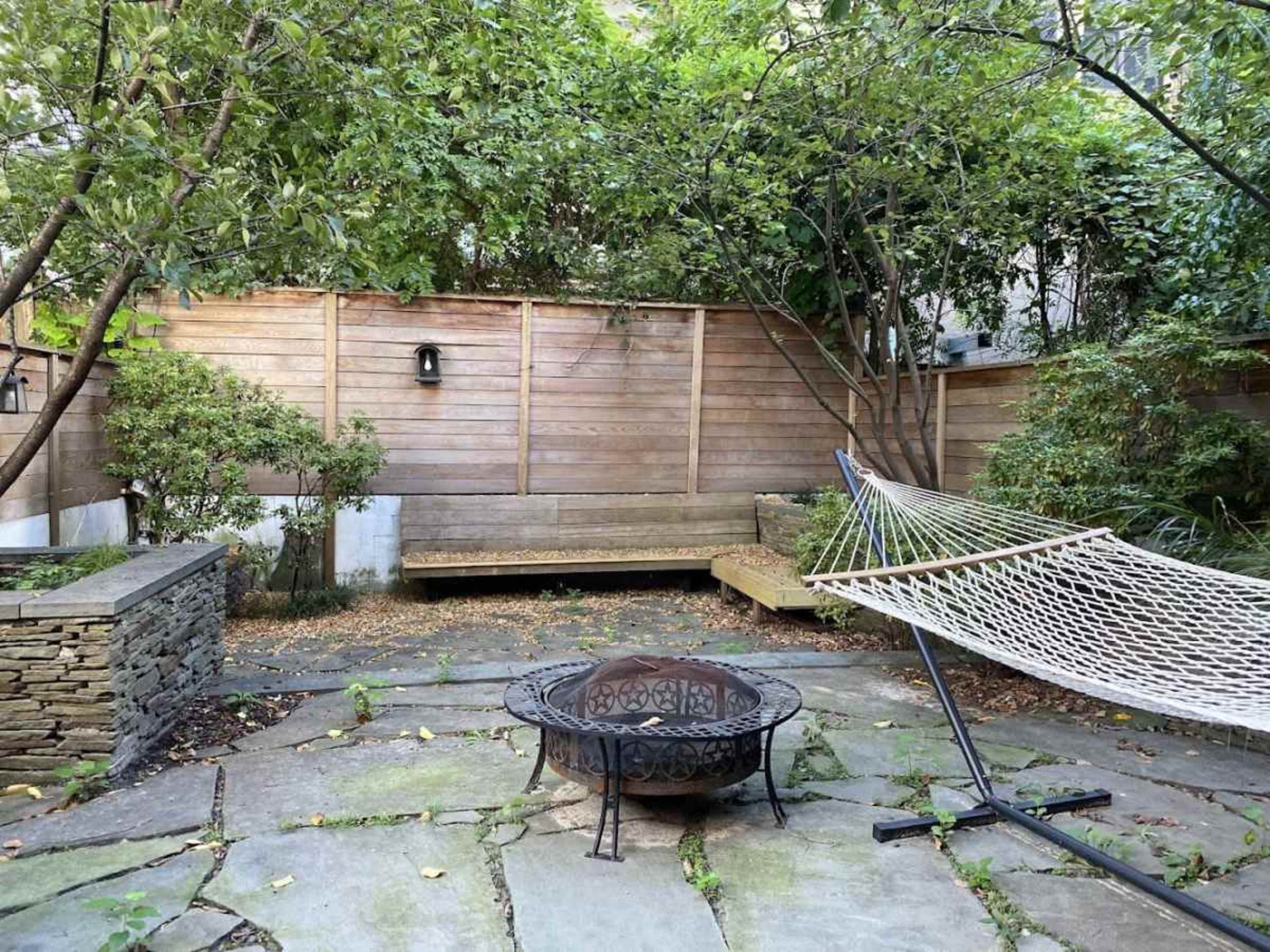 Industrial Brownstone with Japanese Garden Backyard Image in Boerum Hill, Brooklyn, NY