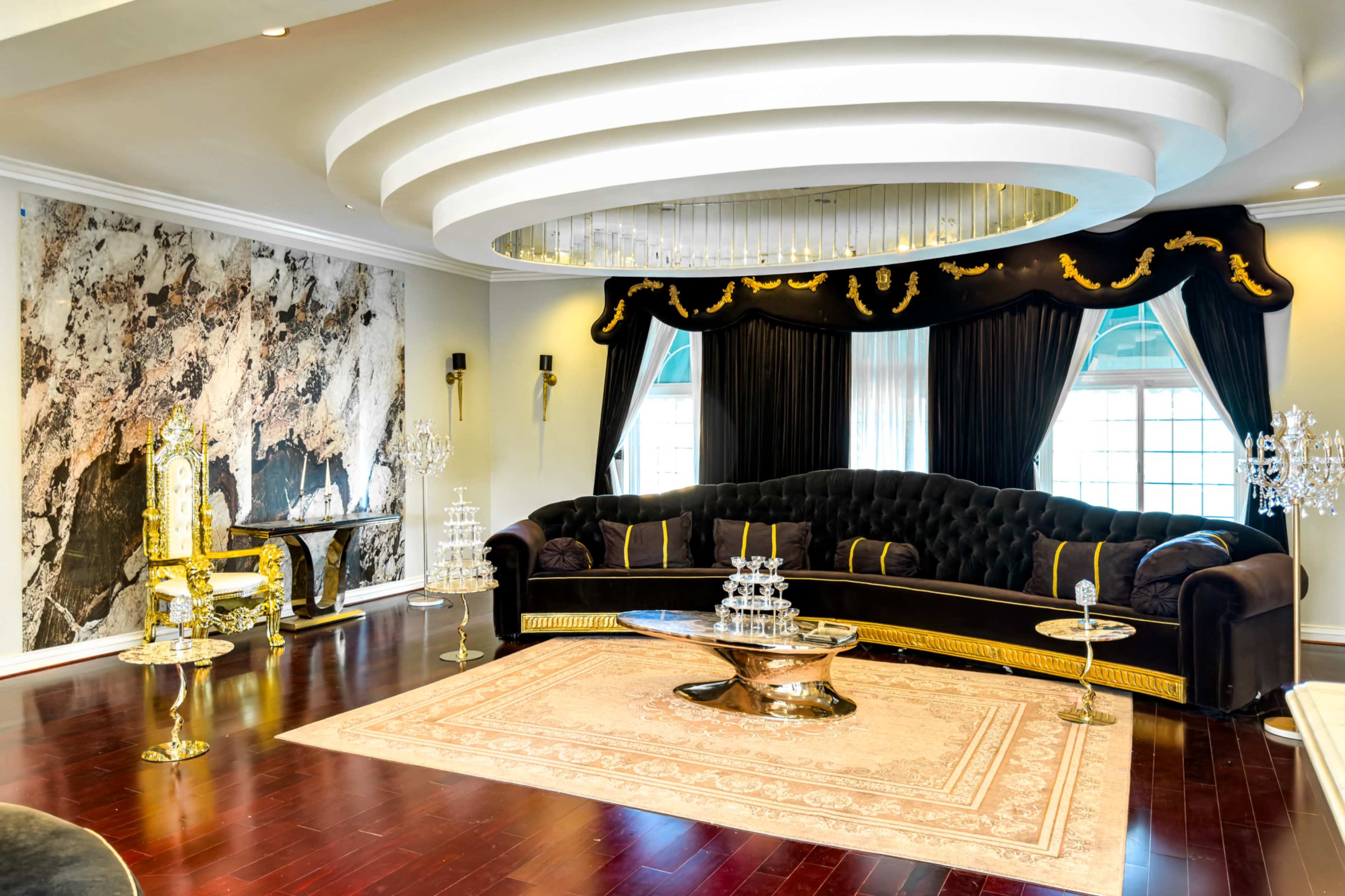 Elvis-Inspired Mansion with Roman Columns, Pool & Ballroom Image in Northridge, Northridge, CA