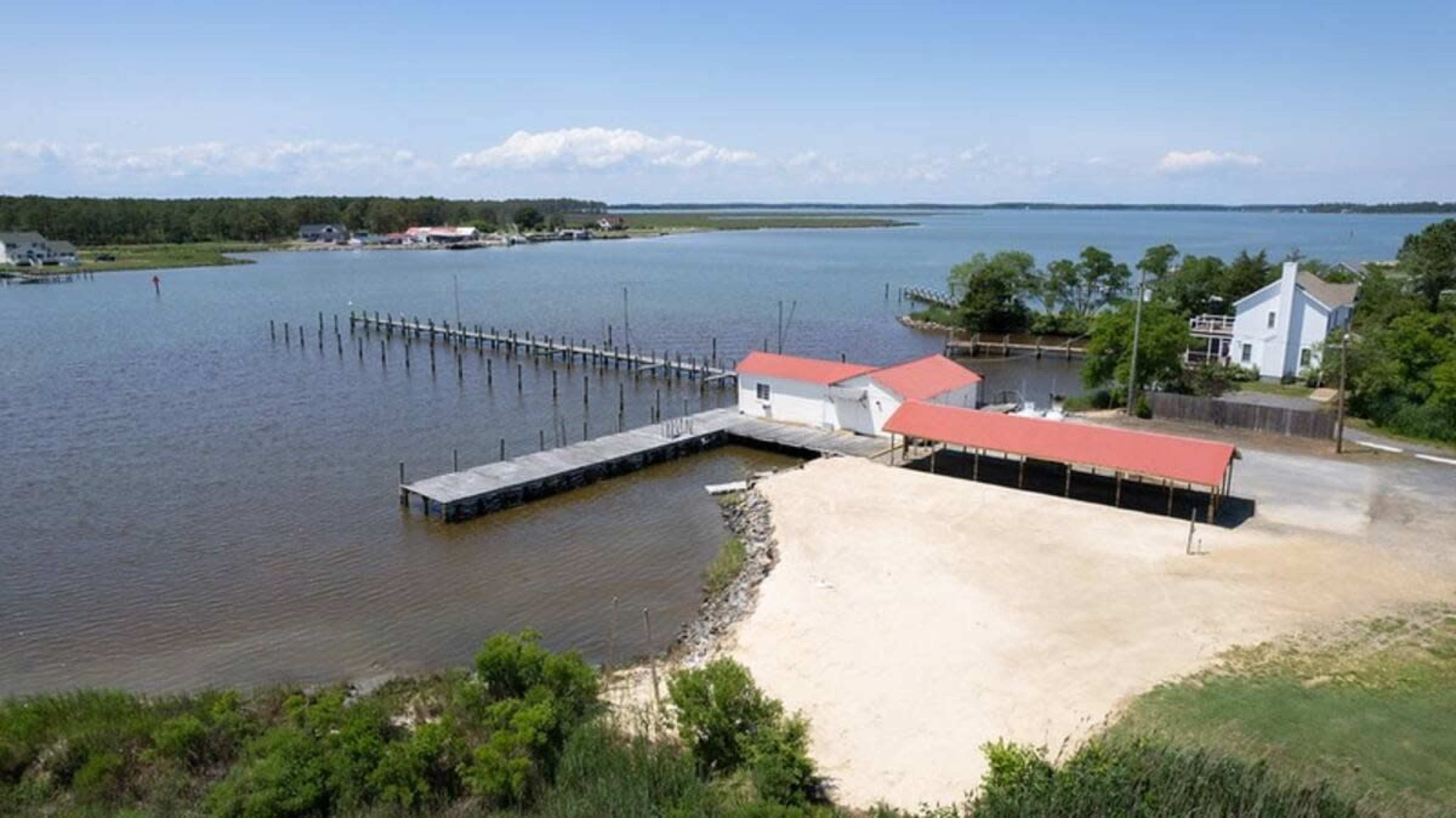 Bay property with private beach, Marina 210'pier and pavilion for your next event. Amazing views. Image in Madison, Madison, MD