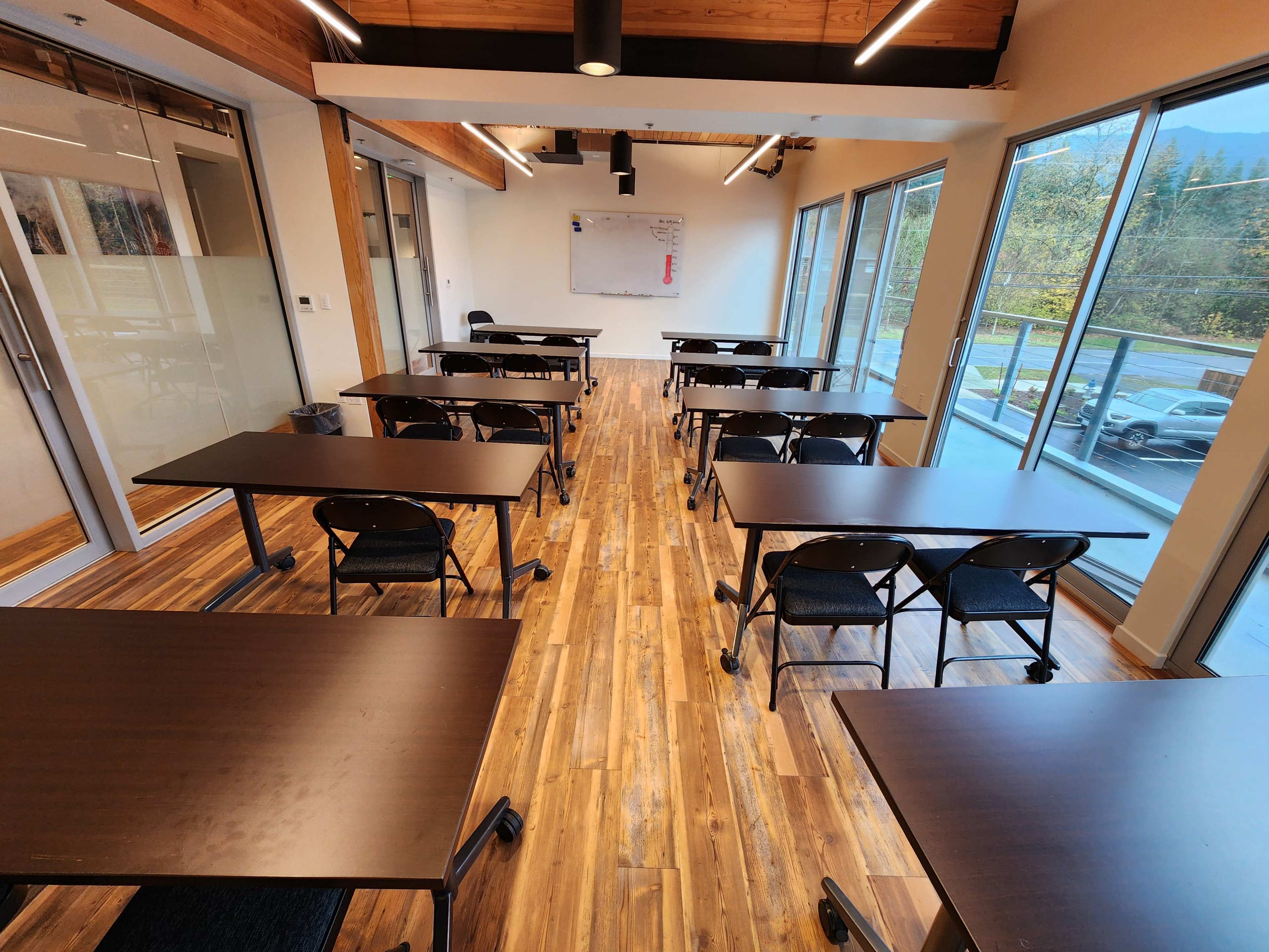 Classroom space with deck and mountain views Image in North Bend, North Bend, WA