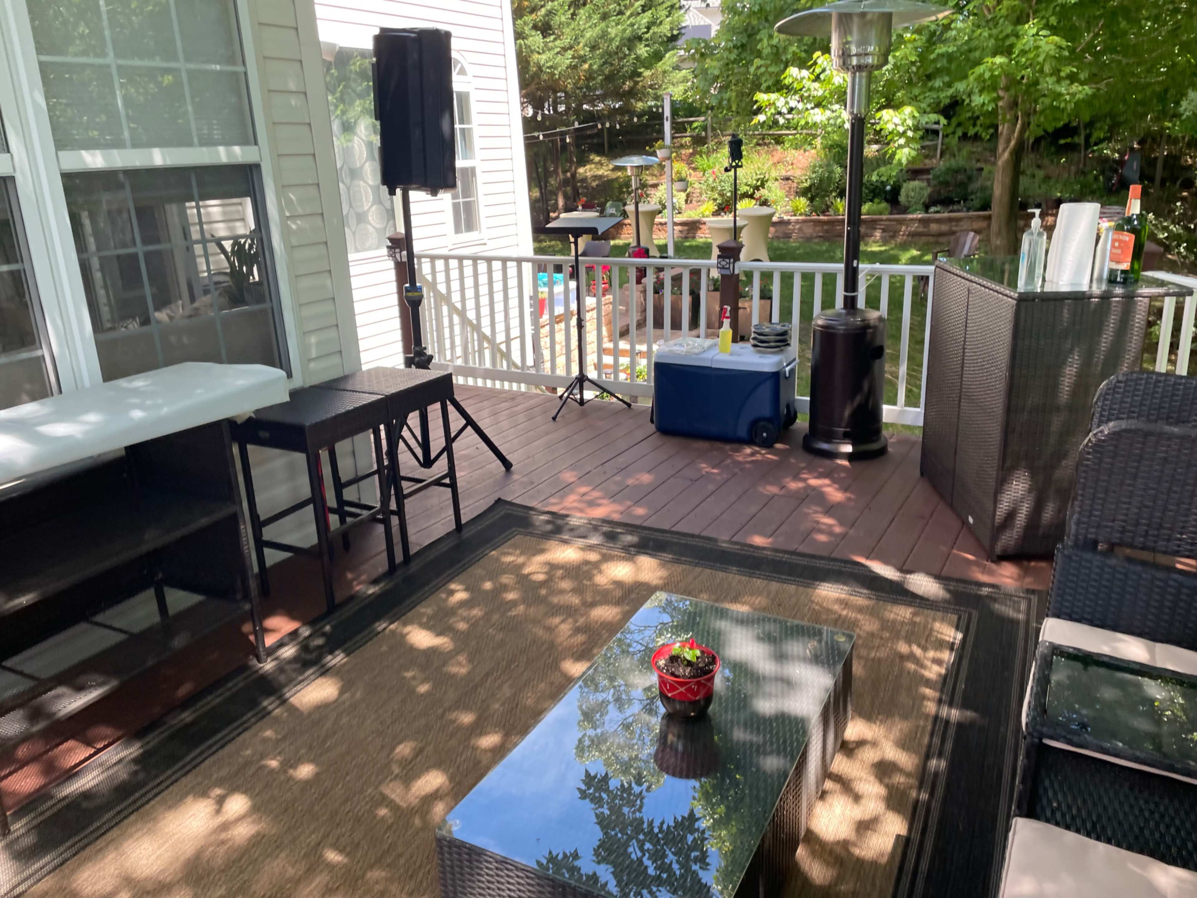 Outdoor lounge area great for filming. Image in Queen Anne Estates, UPR MARLBORO, MD